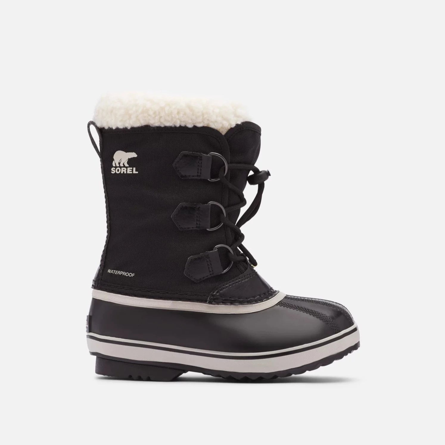 Sorel Black Nylon Yoot Pac Youth Boots - Waterproof Winter Snow Boots for Kids & Teens - Perfect for Snow Play, Hiking & Cold Weather Adventures