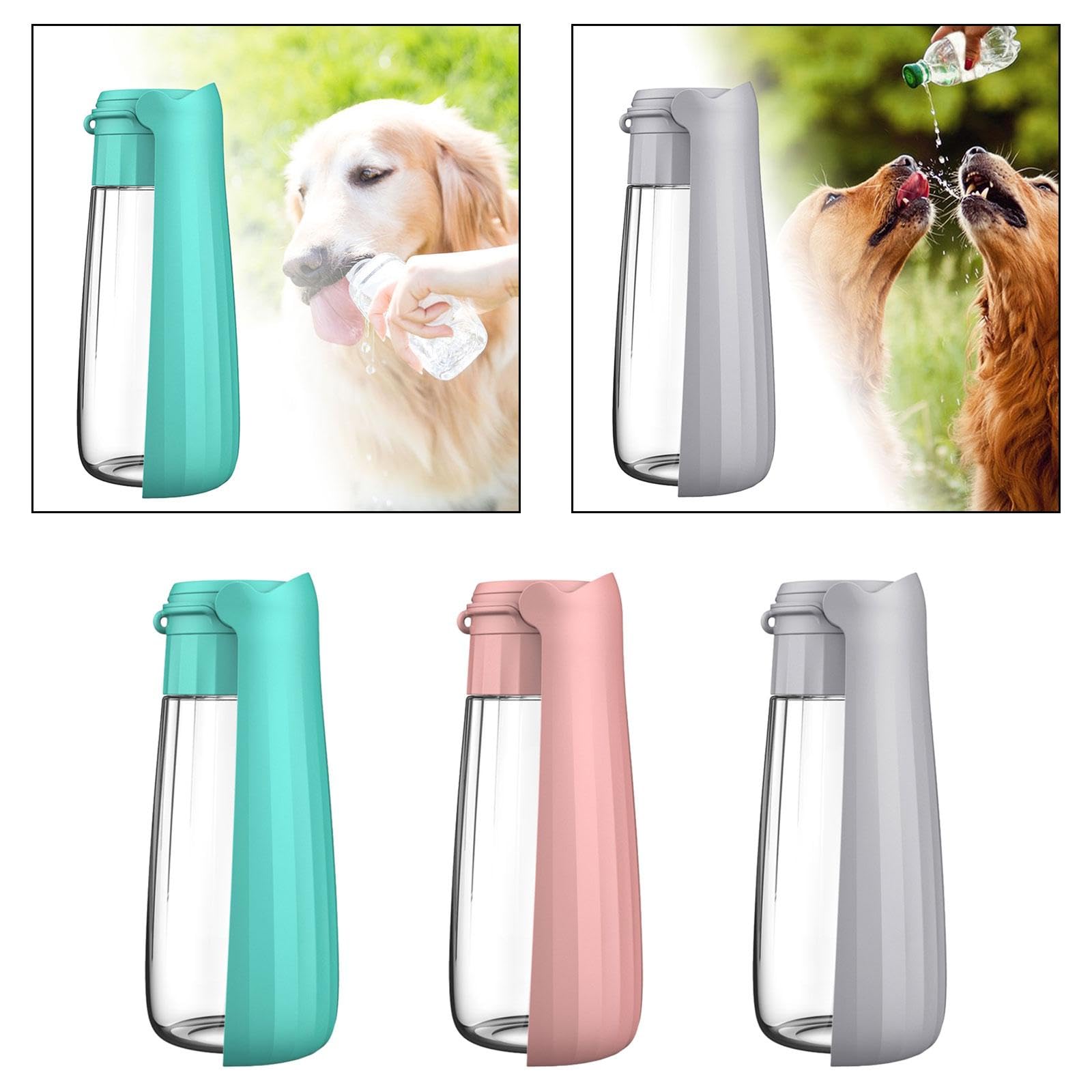 Enakshi 500ml Portable Dog Water Bottle with Drinking Feeder - Leakproof Pet Water Dispenser for Walking, Hiking, Travel & Outdoor Activities | Blue Pet Supplies for Dogs | Perfect for Park Visits, Road Trips and Daily Walks