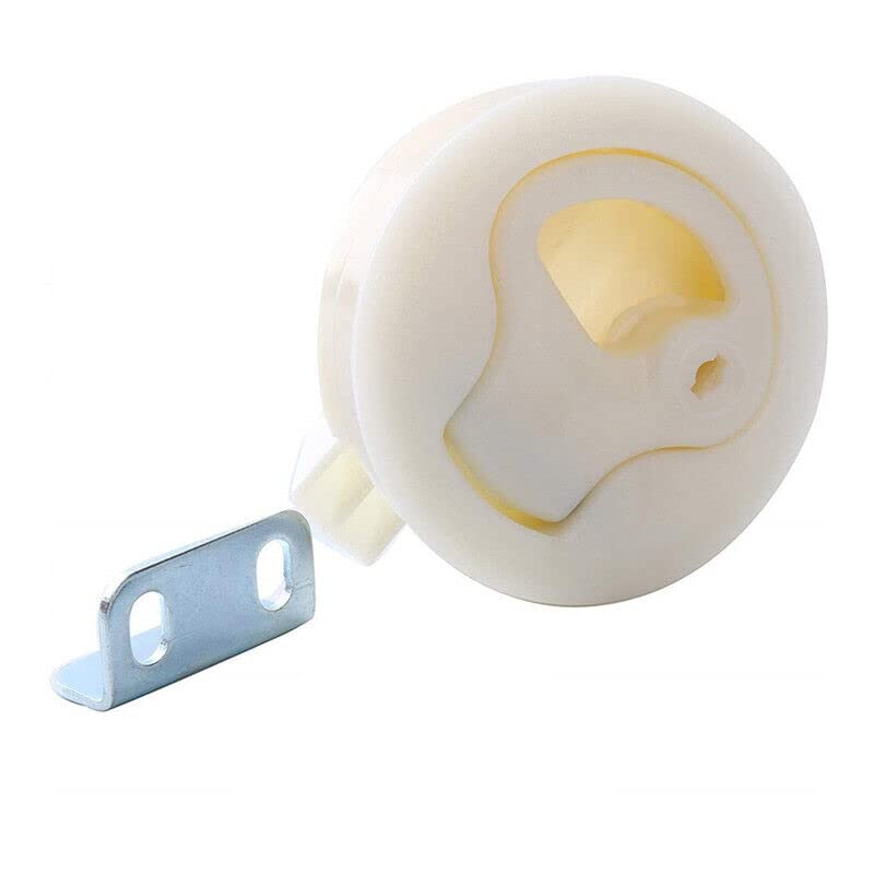 Flush Mount Plastic Round Boat Latches - Marine Deck Cabin Hatch Hardware for RV, Boat & Marine Applications | Secure Waterproof Door Latch for Deck Hatch, Cabin Doors & Storage Compartments