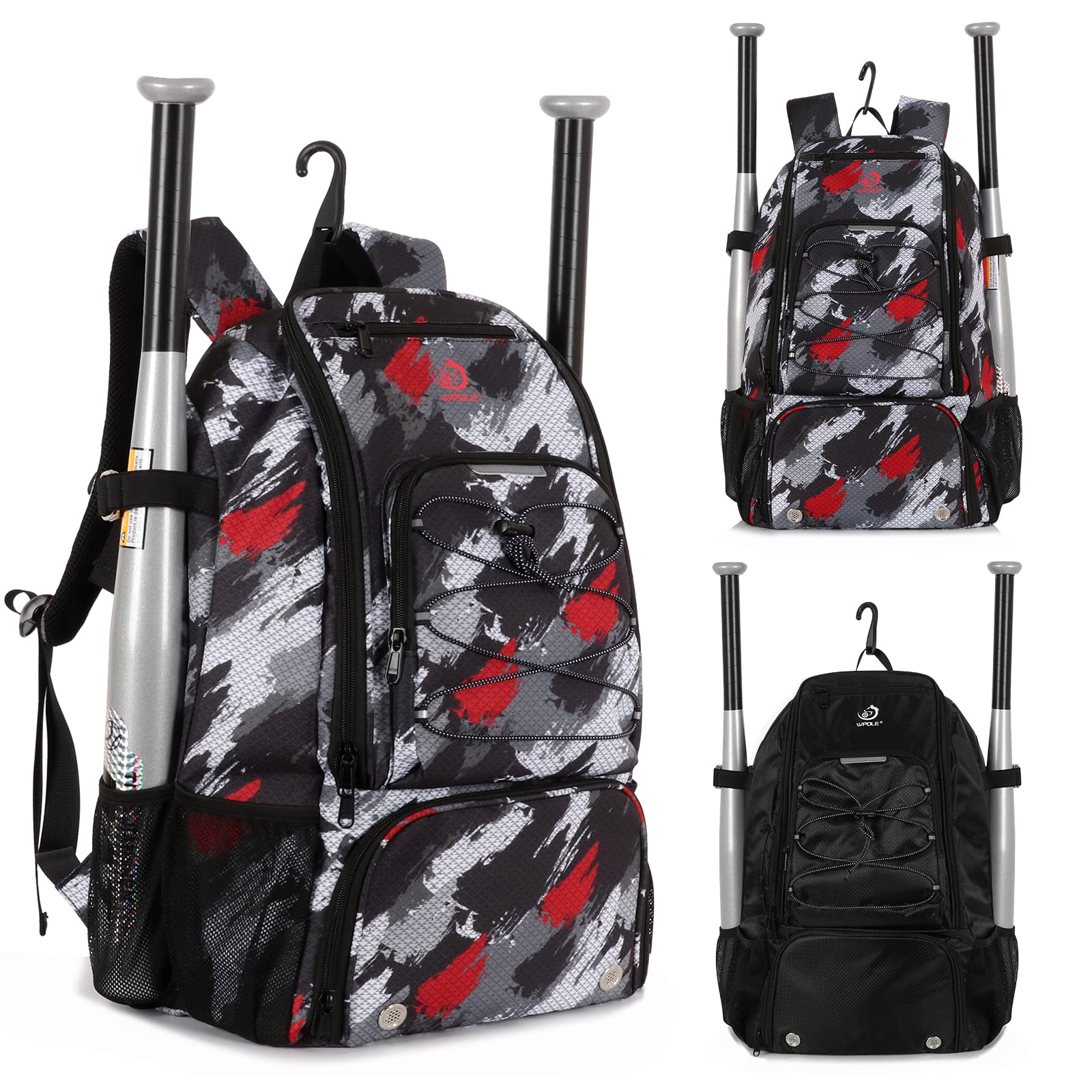 **Best Baseball & Softball Bat Bag for Youth & Adults - Durable Backpack with Shoe Compartment, Fence Hook - Holds Bats, Helmets, Gloves - Perfect for Games, Practice & Travel**