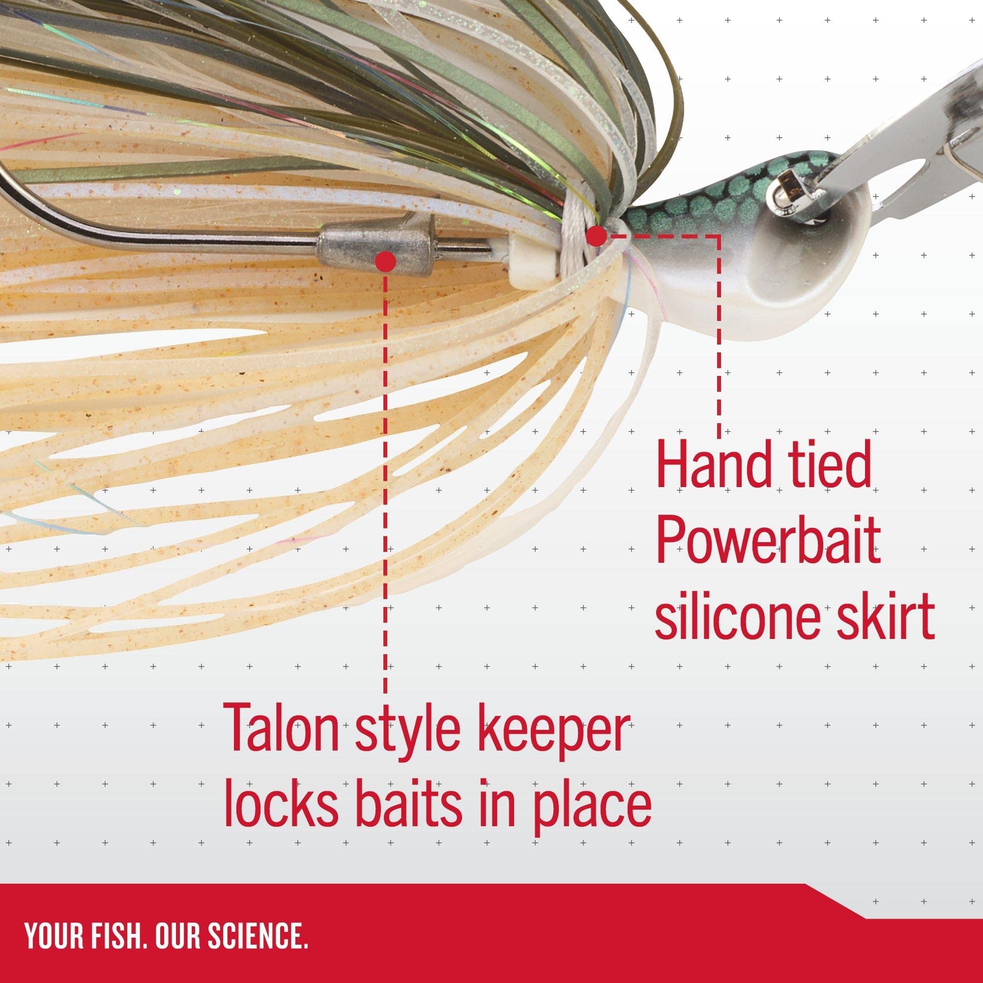 Berkley SlobberKnocker Fishing Jig - Premium Bass Fishing Lure for Freshwater & Saltwater - Ideal for Casting, Trolling & Jigging Techniques