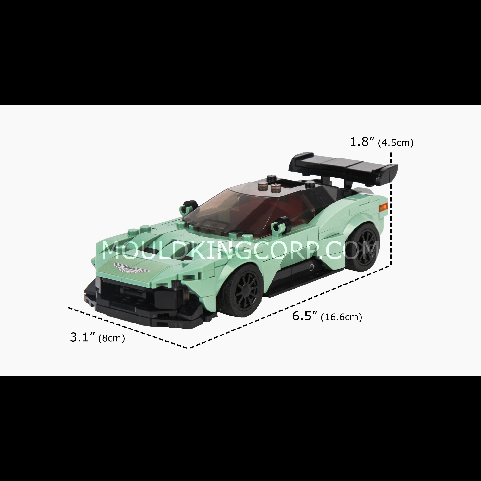 Mould King 27009 Vulcan Supercar Model Building Kit - 369 Piece Sports Car Construction Set for Adults & Teens | STEM Toy, Collector's Item, Gift for Car Enthusiasts | Perfect for Display, Play & DIY Projects