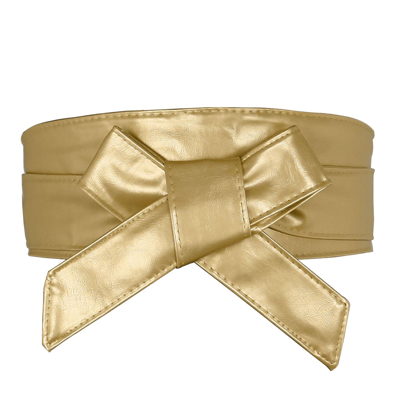 Ayliss Women's Soft PU Leather Obi Belt - Self-Tie Wrap Cinch Belt with Fashion Bowknot - Adjustable Waistband for Dresses & Jumpsuits - Perfect for Formal Events, Office Wear & Special Occasions