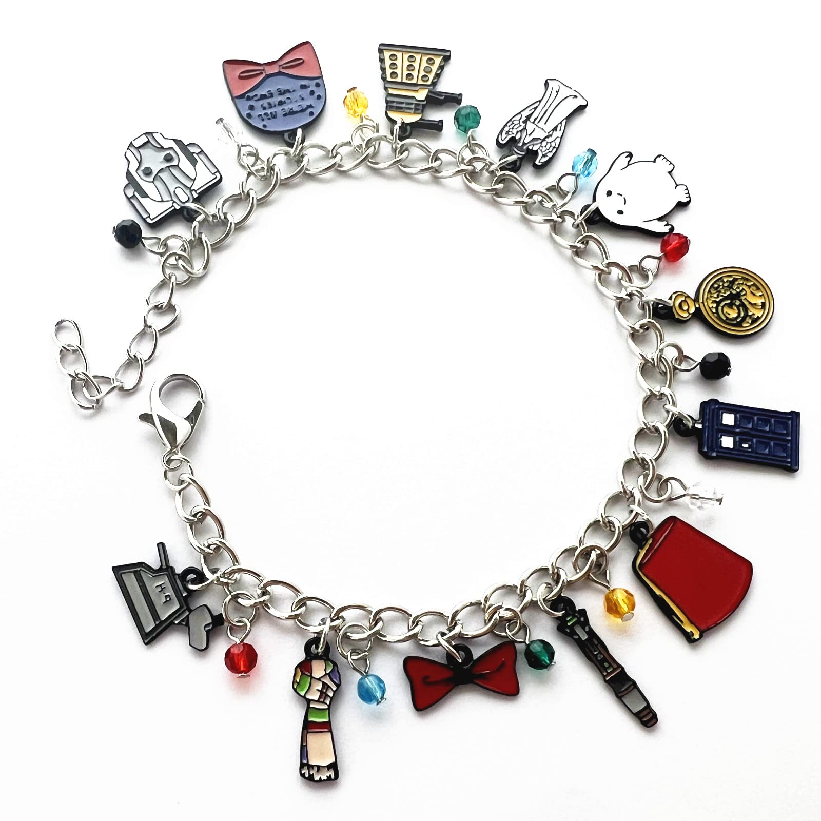 STKTFKK Anime Metal Zinc Alloy Charm Bracelet - Unique Original Design Unisex Jewelry for Men & Women | Perfect for Cosplay, Gift Giving, and Anime Enthusiasts
