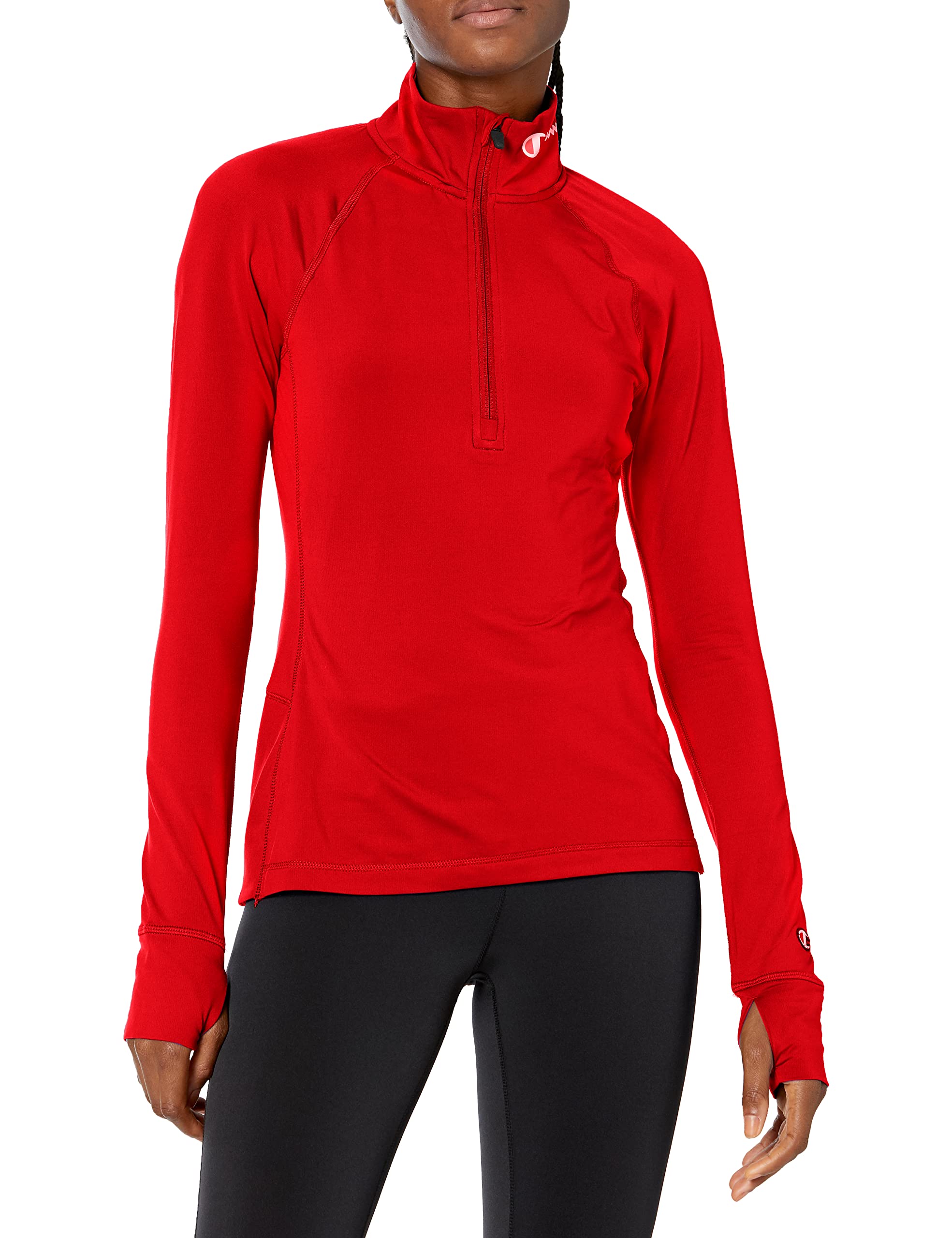 Champion Women's Absolute Half-Zip Sweatshirt | Soft Fleece Pullover Hoodie | Workout & Lounge Wear | Gym, Running, Yoga & Casual Outfit