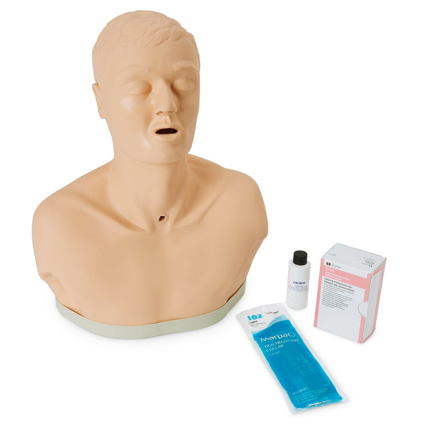 Adult Tracheostomy Care Simulator Kit - Realistic Medical Training Model for Nursing Students & Healthcare Professionals - Practice Tracheostomy Tube Changes & Wound Care at Home or in Clinical Settings