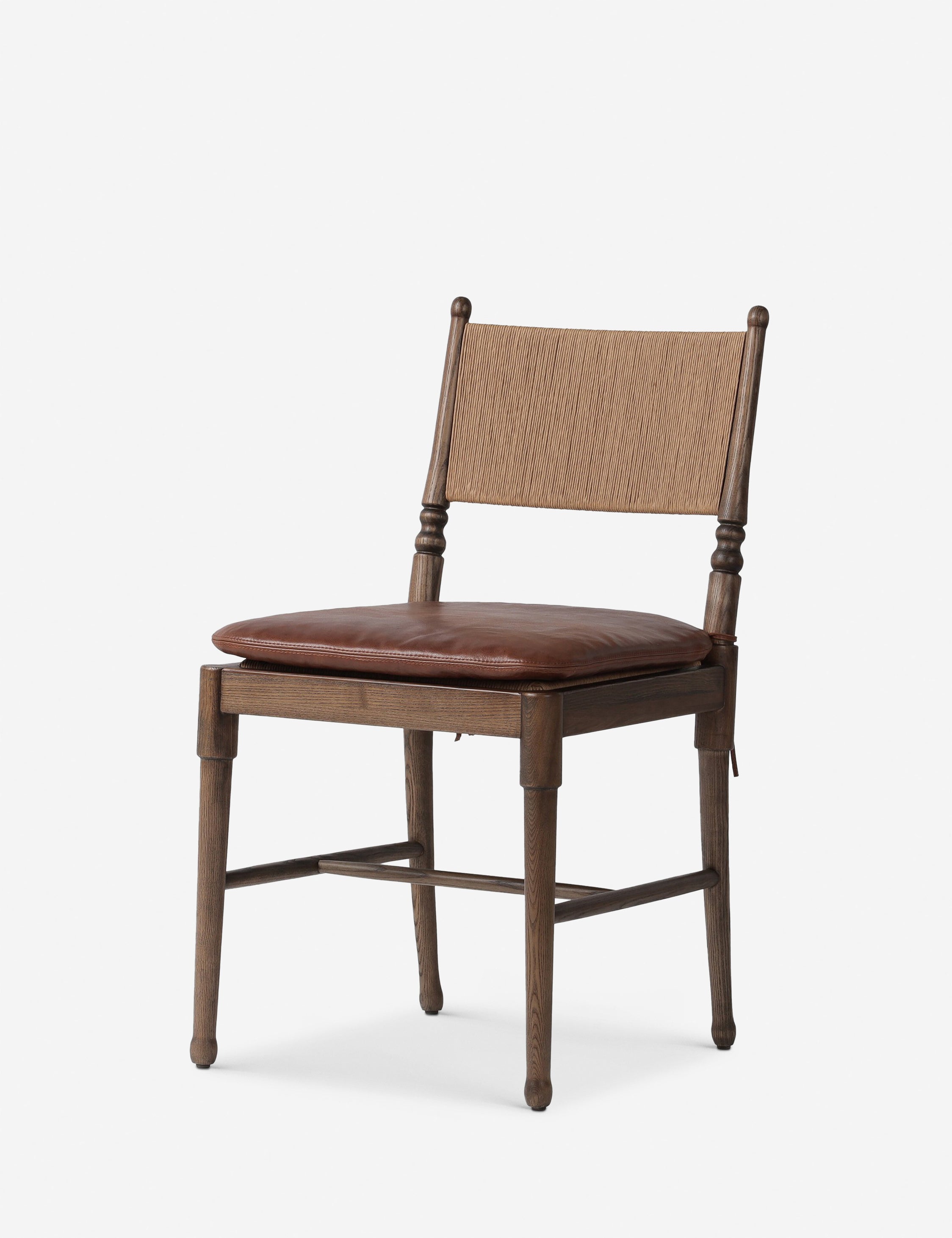 Fayth Dining Chair by Amber Lewis x Four Hands - Modern Farmhouse Style Wooden Dining Chair for Kitchen, Dining Room & Home Decor - Perfect for Farmhouse, Rustic & Contemporary Interiors