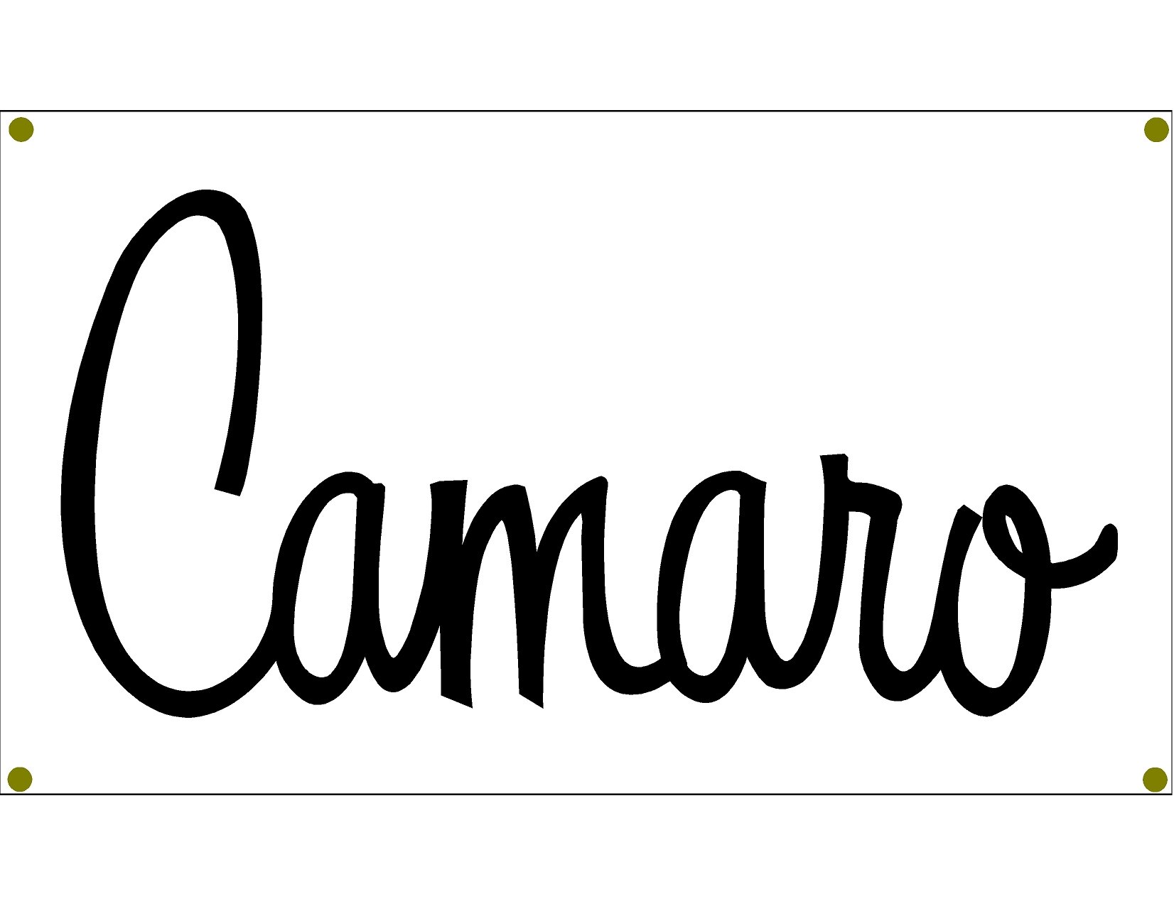 Camaro Garage Banner - Z28 Chevy Hot Rod Man Cave Decor for Car Enthusiasts | Perfect for Garage, Workshop & Car Shows