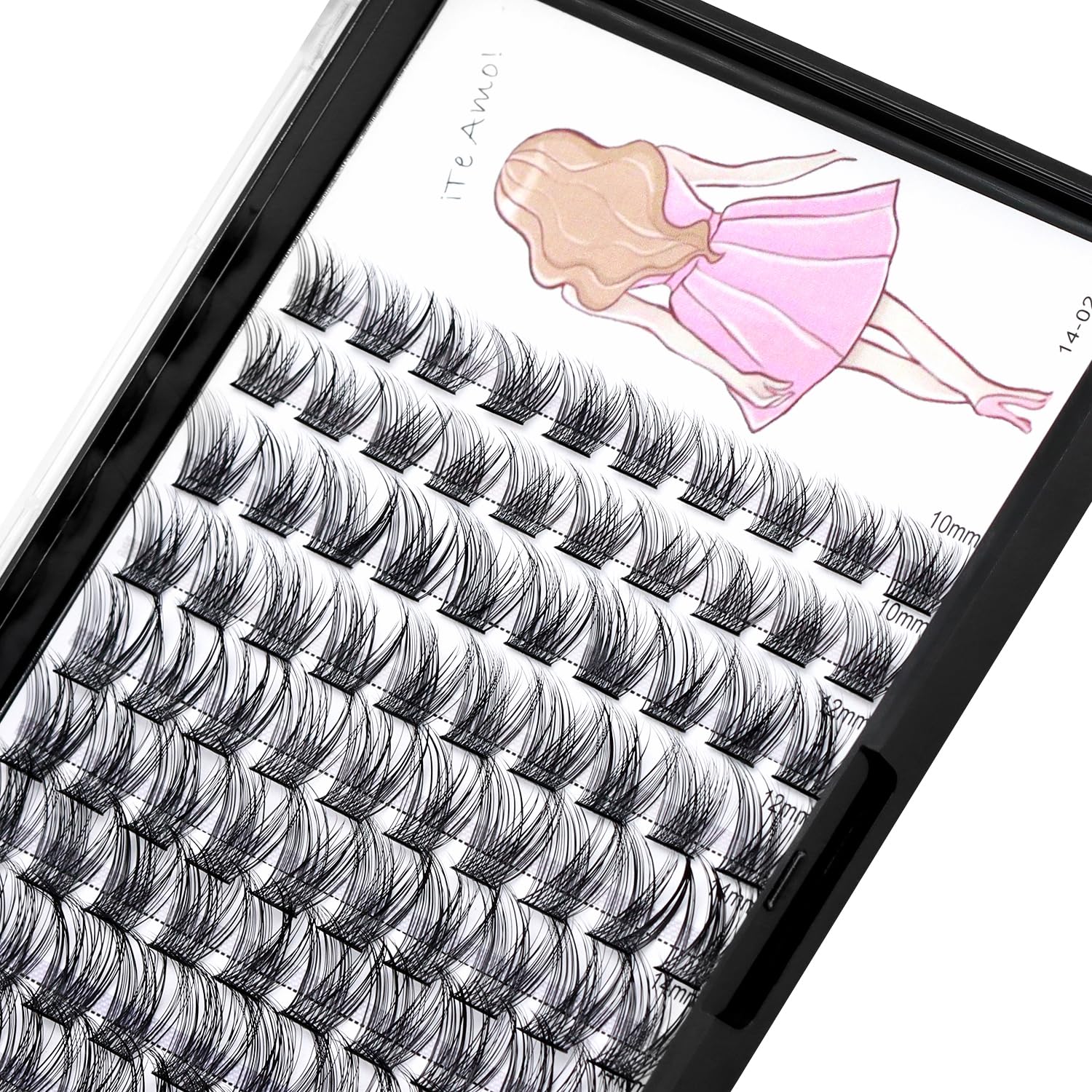 Premium 3D Russian Volume Mink Cluster Eyelash Extensions - 10-12-14-16mm MIX D Curl Individual Lashes for Natural Look | Professional Faux Eyelashes for Daily Wear, Parties & Special Occasions