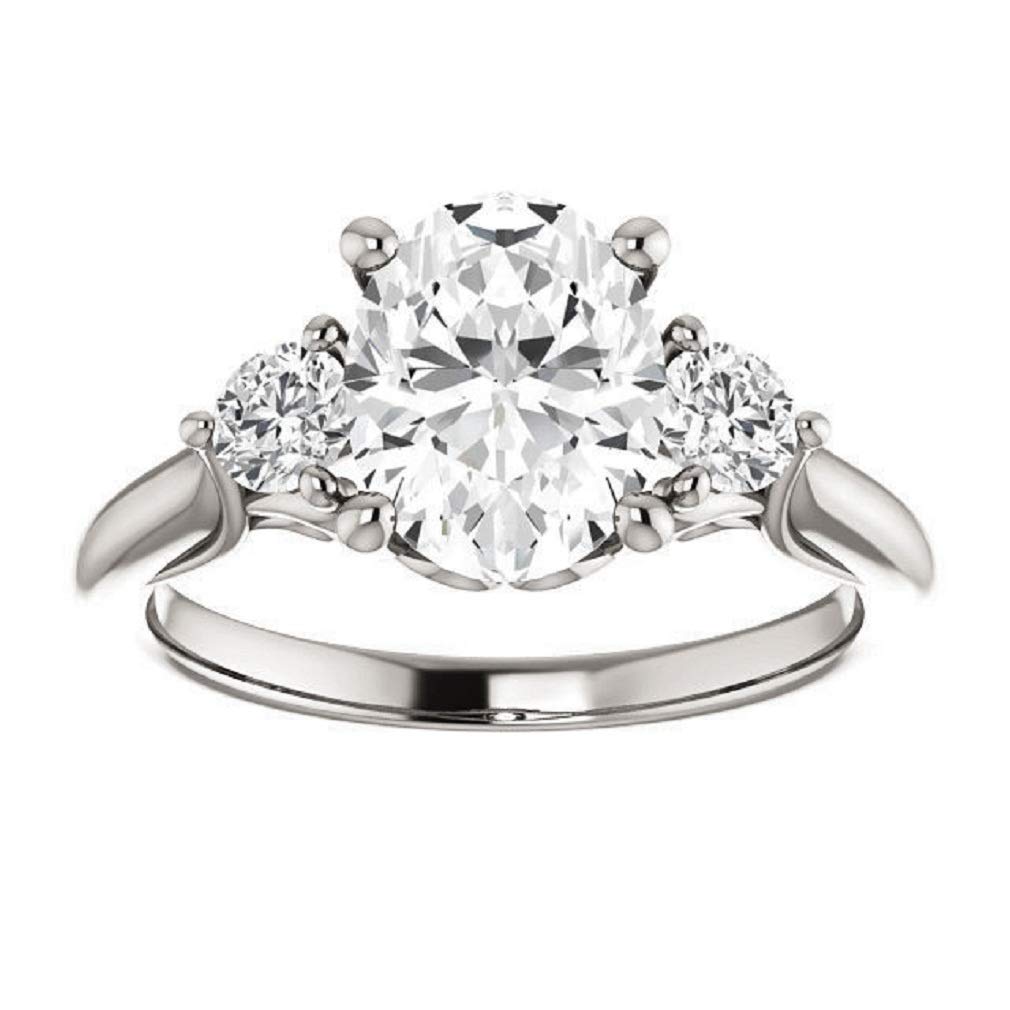 4 CT Oval Cut Three Stone Petite Twisted Vine Bridal Ring Set - VVS1 Colorless Moissanite in 925 Sterling Silver | Perfect Engagement & Wedding Gift for Her | Ideal for Proposals, Anniversaries, and Special Occasions