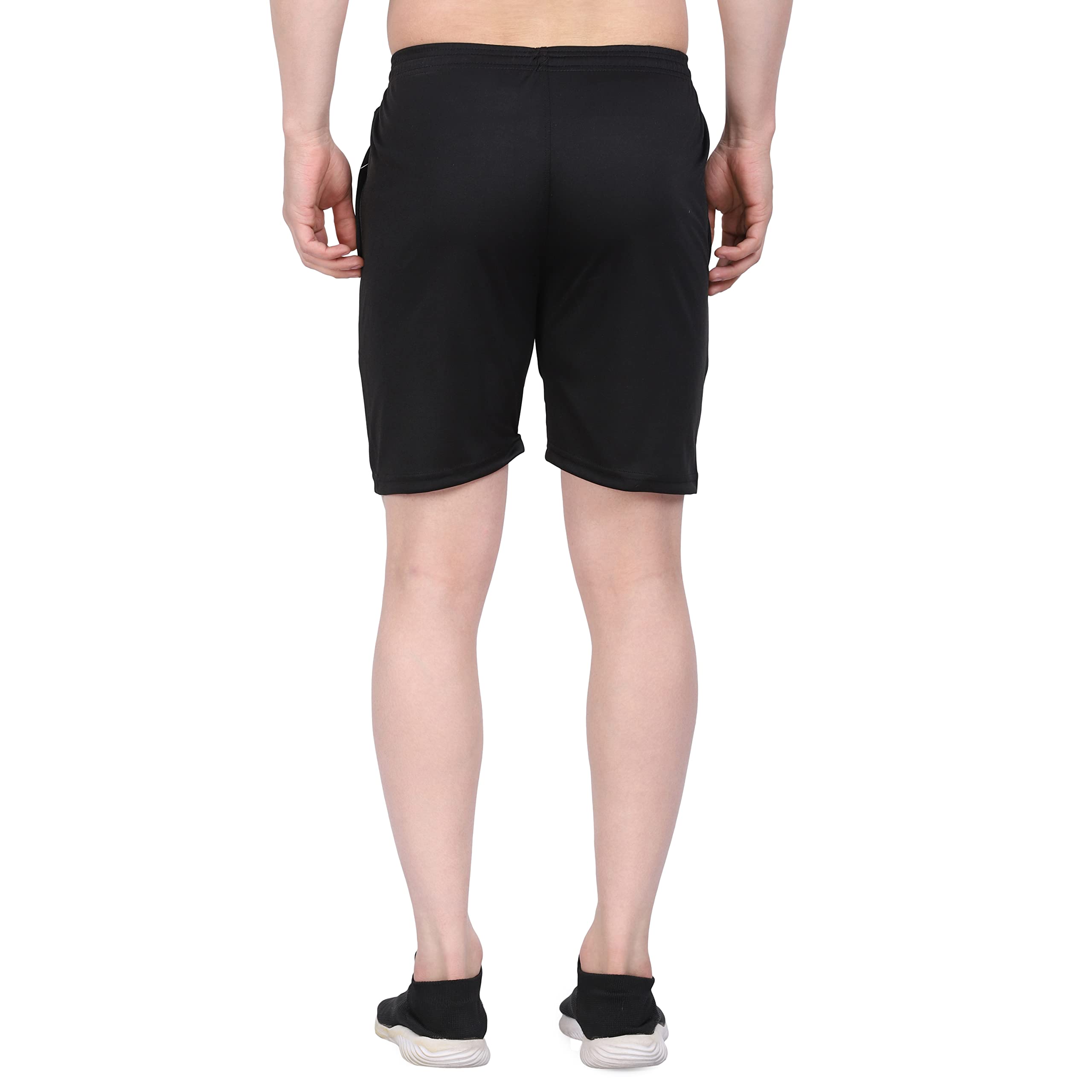 RIKSAW Men's Stretch Lycra Blend Casual Shorts with Zipper Pockets - 2 Pack | Comfortable Summer Shorts for Outdoor Activities, Gym & Travel
