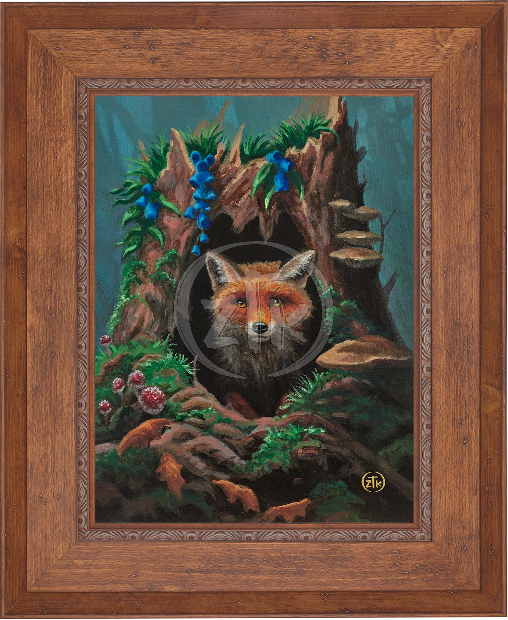 Fox Hollow Limited Edition Canvas Art - Handmade Wall Decor for Living Room, Bedroom & Office - Perfect Gift for Home & Interior Design