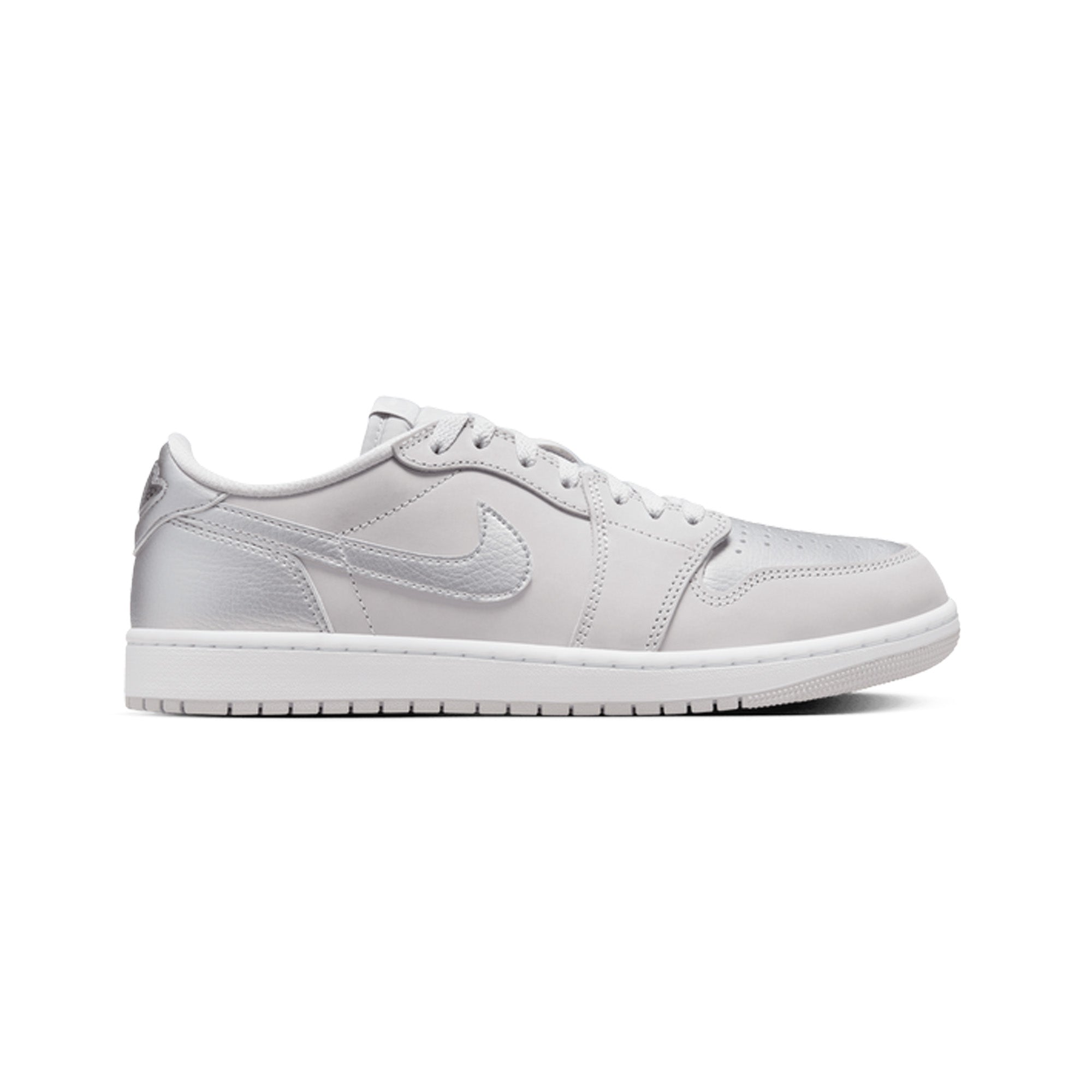 Air Jordan 1 Low OG 'Metallic Silver' Sneakers (2024) - Men's Basketball Shoes for Casual Wear & Street Style Fashion