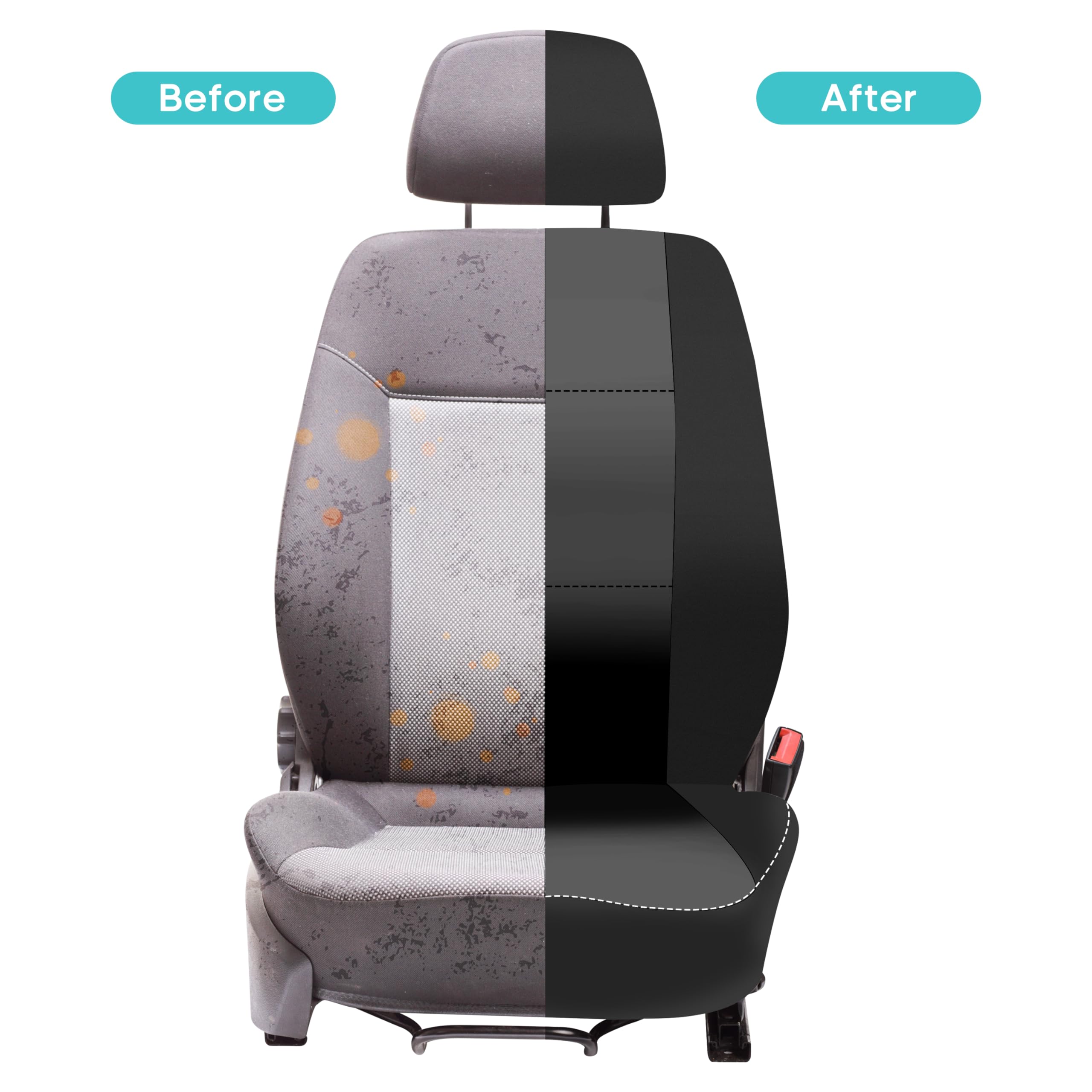 FH Group Neoprene Waterproof 7-Seater Car Seat Covers - 3-Row Full Set for SUVs, Trucks & Vans | Airbag Compatible & Split Design | Perfect for Family Road Trips & Outdoor Adventures (Solid Black)
