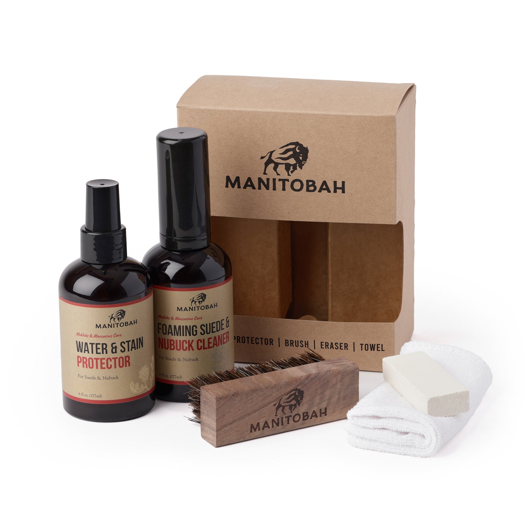 Manitobah Care Kit for Leather & Suede - Premium Shoe & Boot Cleaning & Protection Set - Perfect for Winter, Rain & Outdoor Adventures