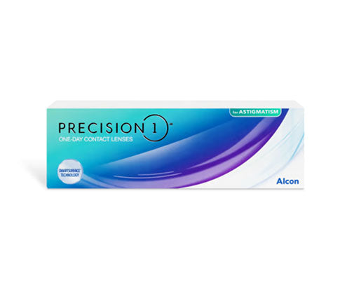 Precision1 Daily Contact Lenses for Astigmatism - 30 Pack (30 Day Supply) | Comfortable Toric Lenses for Clear Vision All Day | Perfect for Active Lifestyles, Sports & Night Driving