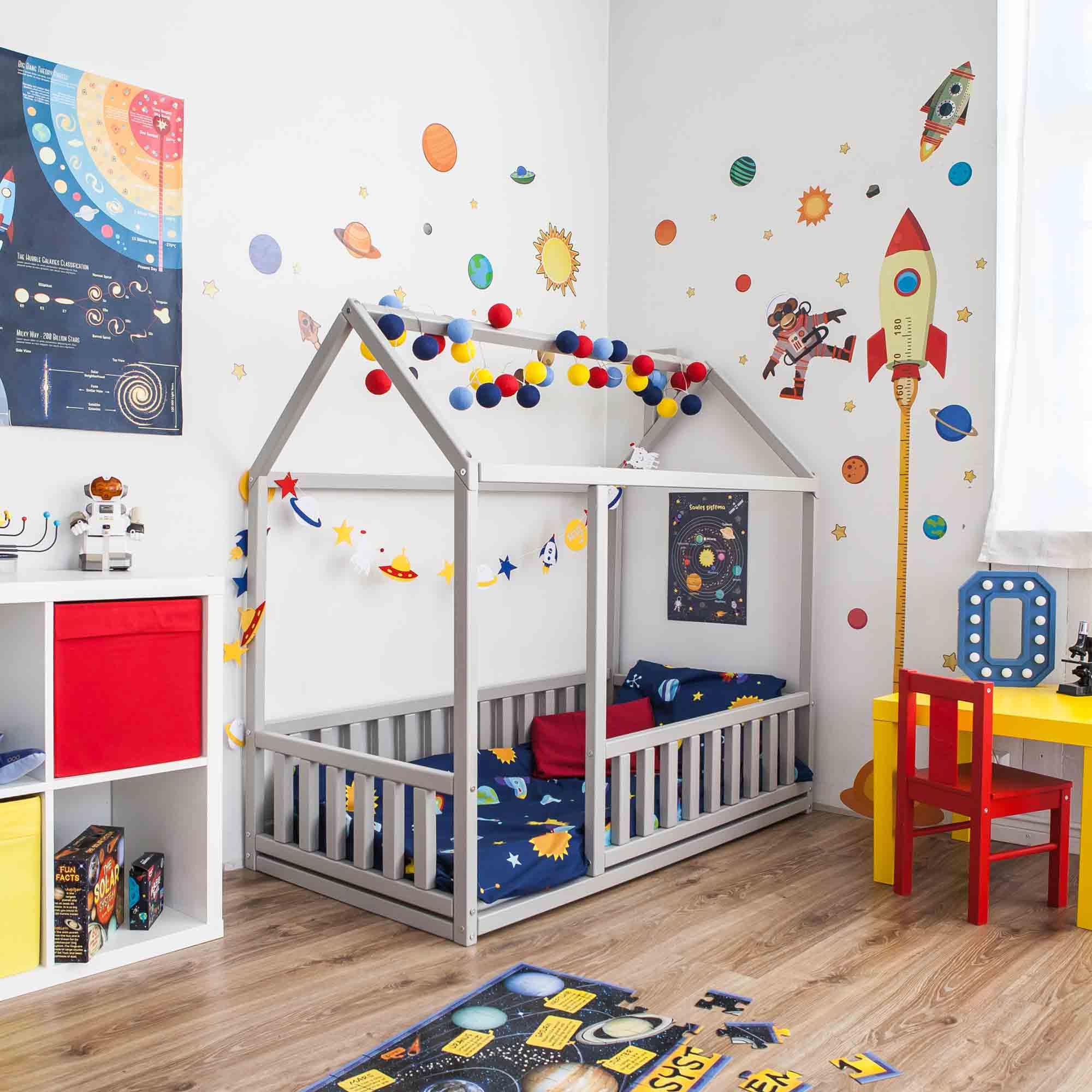 Montessori Toddler House Bed - Twin Size for Kids Room & Play