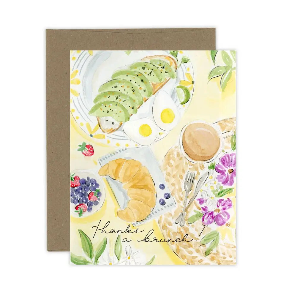 ALMEIDA ILLUSTRATIONS Thanks a Brunch! - Funny Brunch Appreciation Art Print - Perfect for Kitchen Decor, Dining Room Wall Art & Gift for Brunch Lovers
