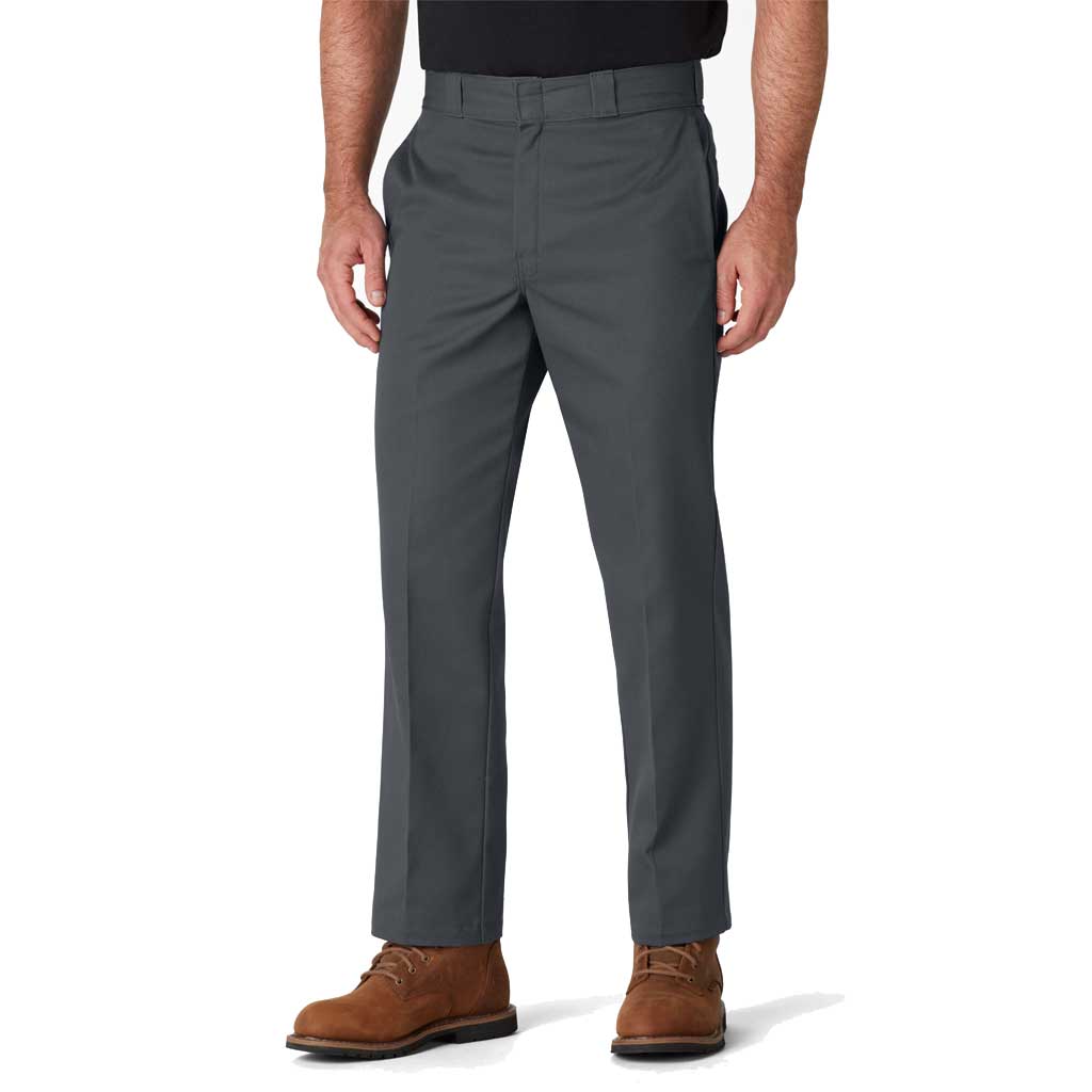 Dickies 874 Work Pants for Men - Durable Workwear Pants in Charcoal Grey | Comfortable & Functional for Construction, Warehouse & Outdoor Jobs