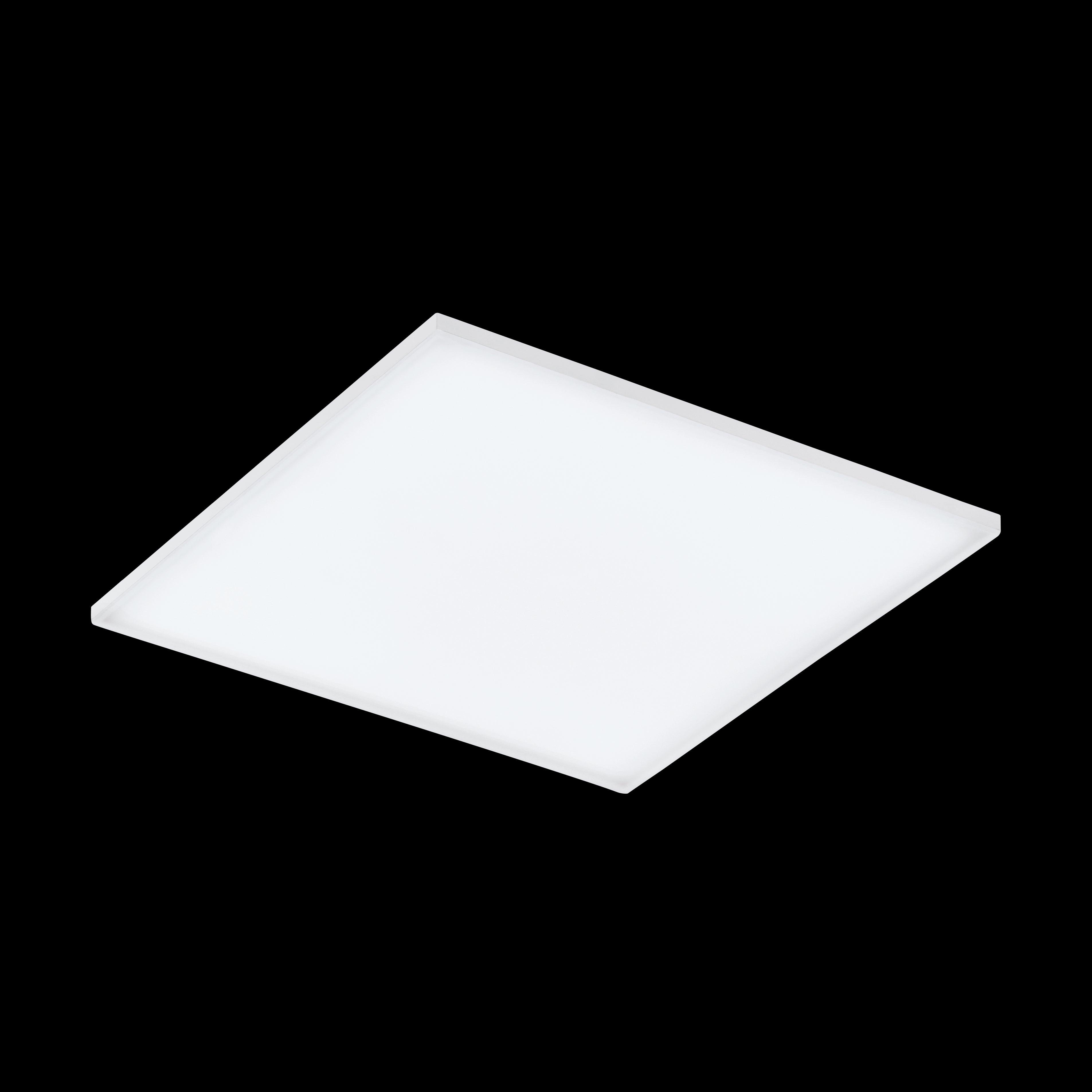 Eglo Connect Turcona Z Smart LED Square Flush Mount Ceiling Light 60cm - Dimmable White Light for Living Room, Bedroom & Kitchen | Alexa & Google Home Compatible