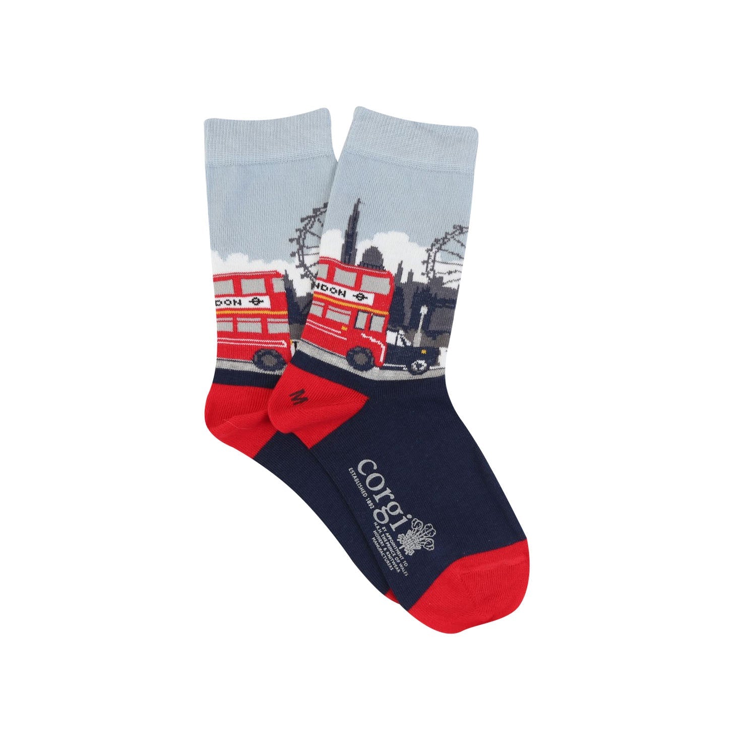 London Themed Cotton Socks for Kids - Comfortable & Stylish Children's Socks for School, Travel & Everyday Wear