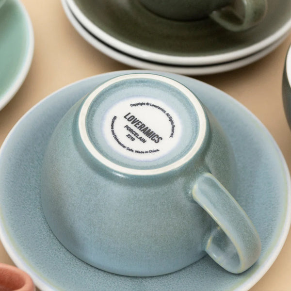 Loveramics Egg Cup and Saucer Set - Premium Porcelain Breakfast Tableware for Soft Boiled Eggs - Perfect for Brunch, Breakfast, or Elegant Dining