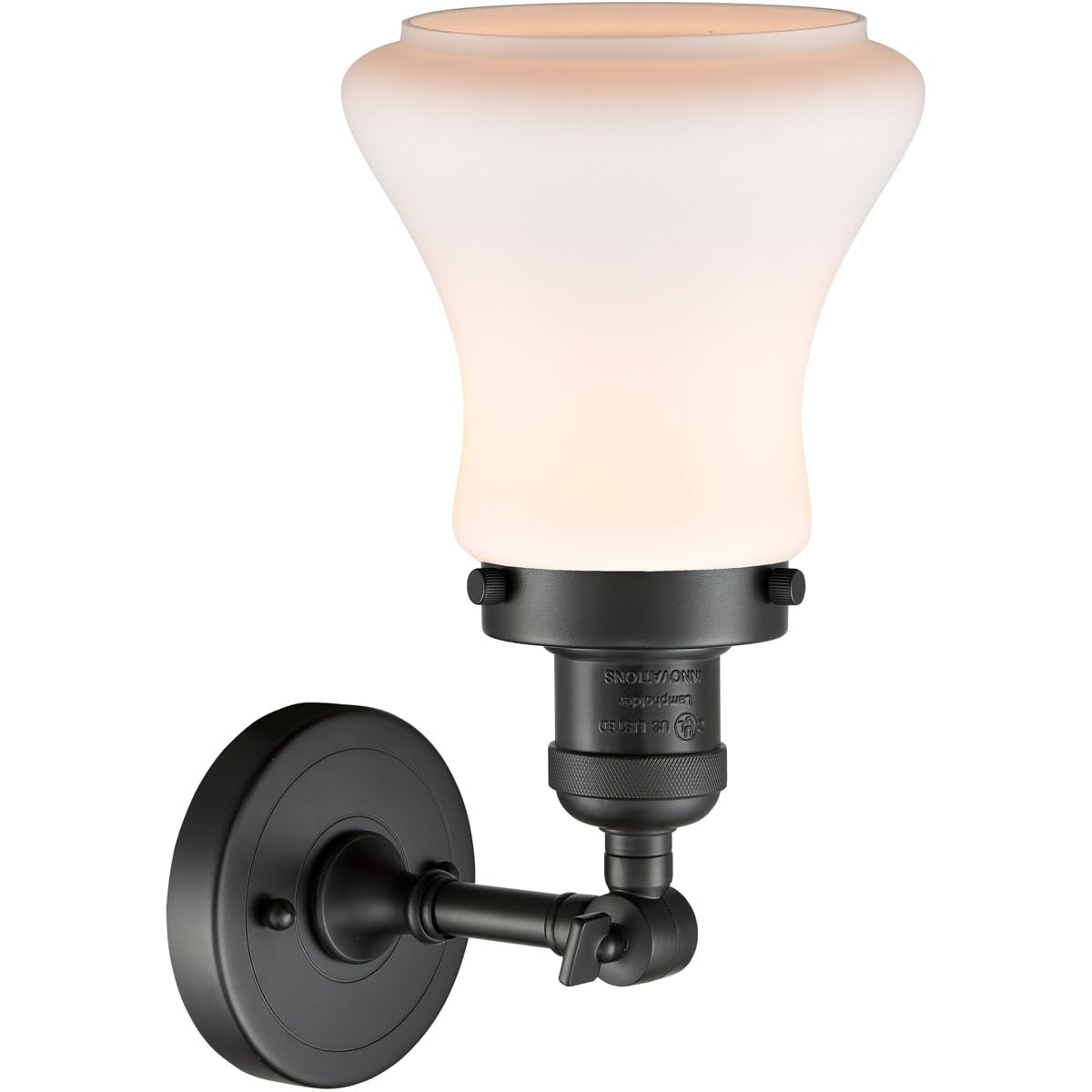 Innovations INNO201F-OB-G191-LED Semi-Flush Mount Ceiling Light Fixture - Oil Rubbed Bronze Finish - Energy Efficient LED Lighting for Bedroom, Living Room, Kitchen & Hallway