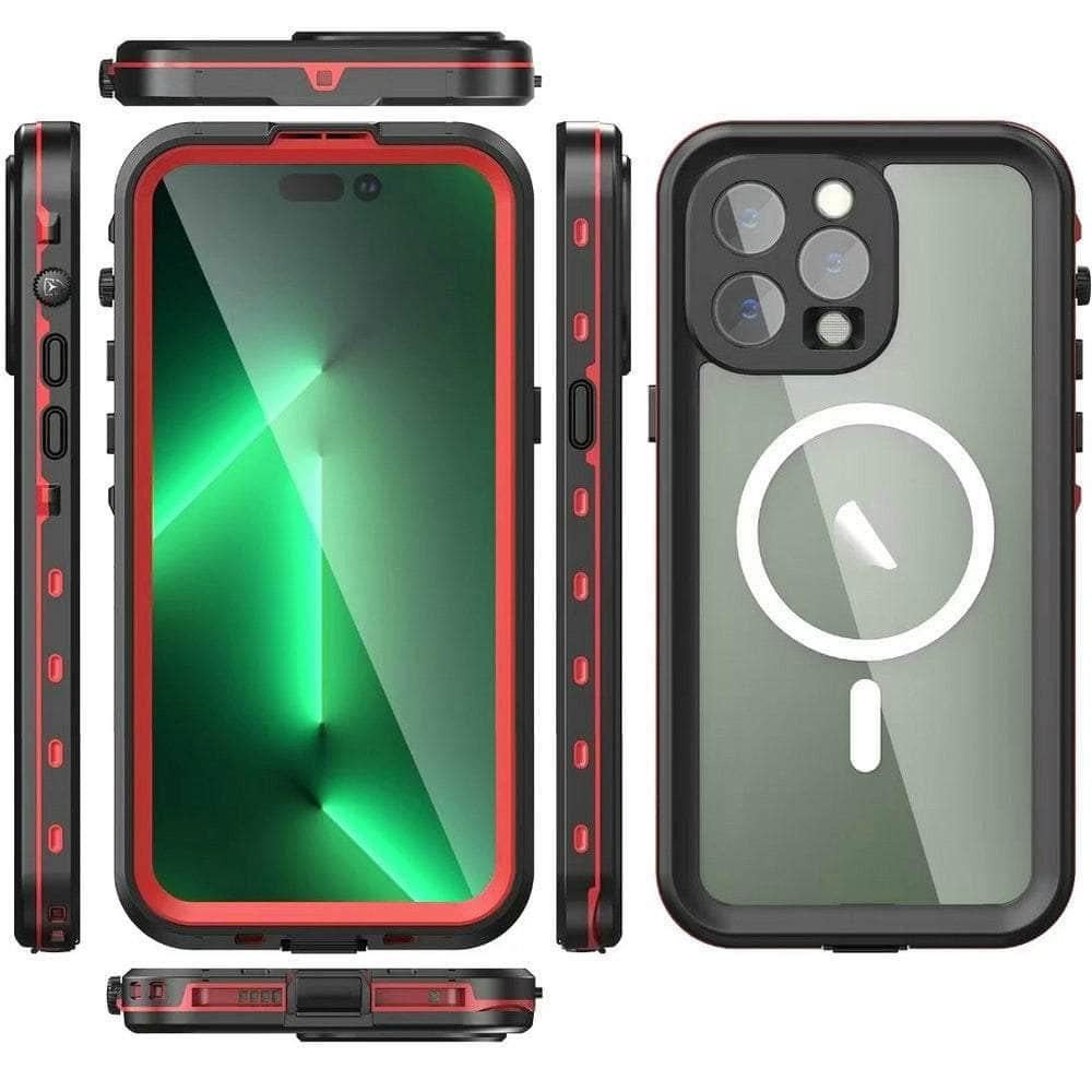 IP68 Waterproof iPhone 14 Pro Case with MagSafe - Shockproof Diving Protection for Swimming, Snorkeling & Outdoor Adventures