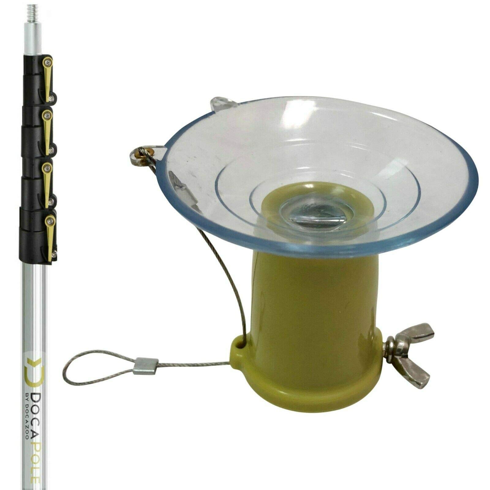 6-24 Foot Extendable Light Bulb Changer Pole - Telescopic High Ceiling Bulb Changer for Recessed Lights & Hard-to-Reach Fixtures | Perfect for Homes, Warehouses, and Commercial Spaces