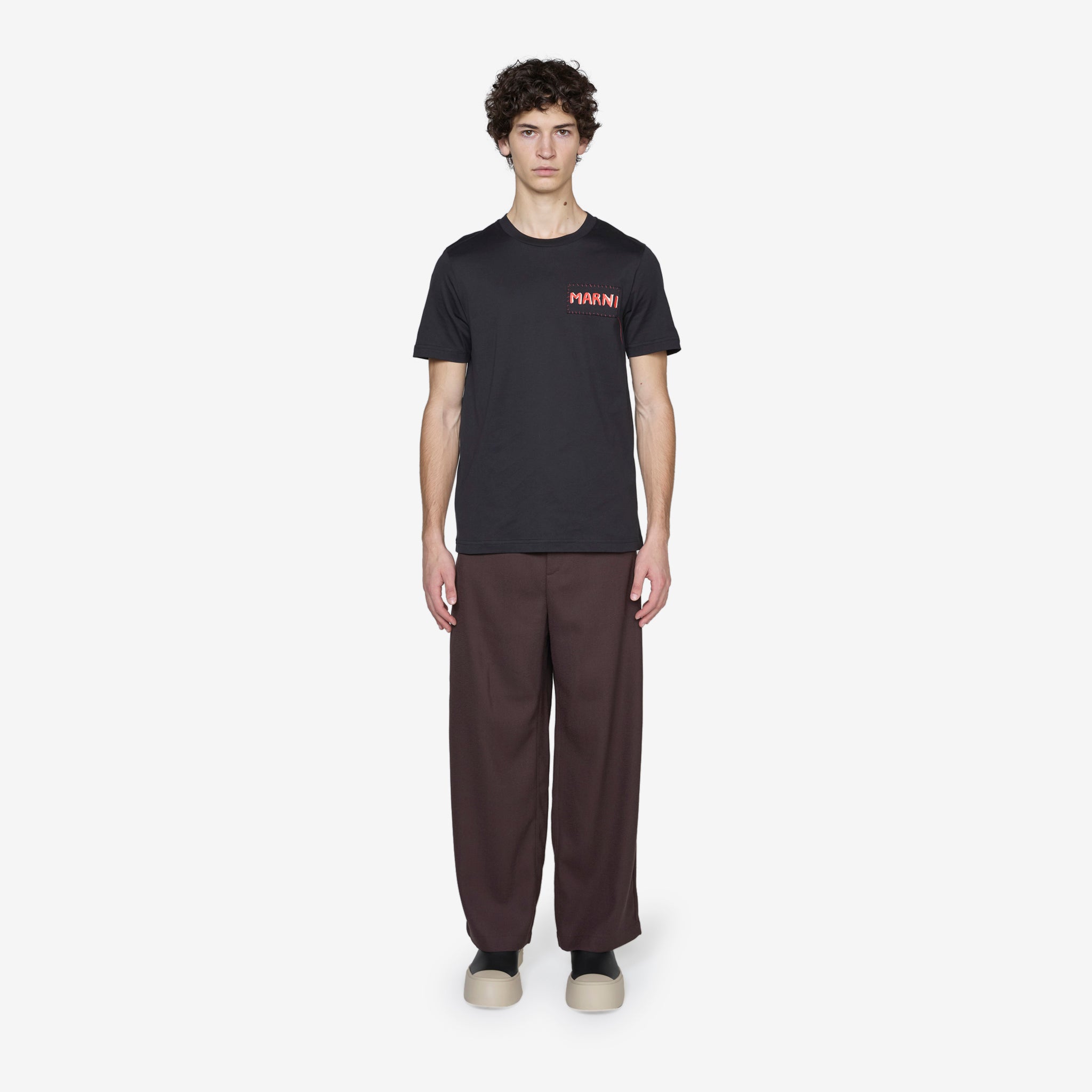 Stitch Logo Black T-Shirt for Men & Women - Casual Cotton Tee for Everyday Wear, Outfits & Gifts