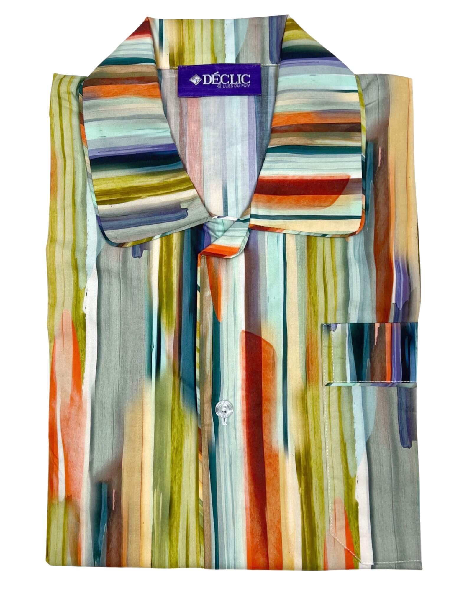 DÉCLIC Smudge Print Pajamas for Women - Soft & Comfortable Sleepwear for Nighttime Relaxation and Lounging
