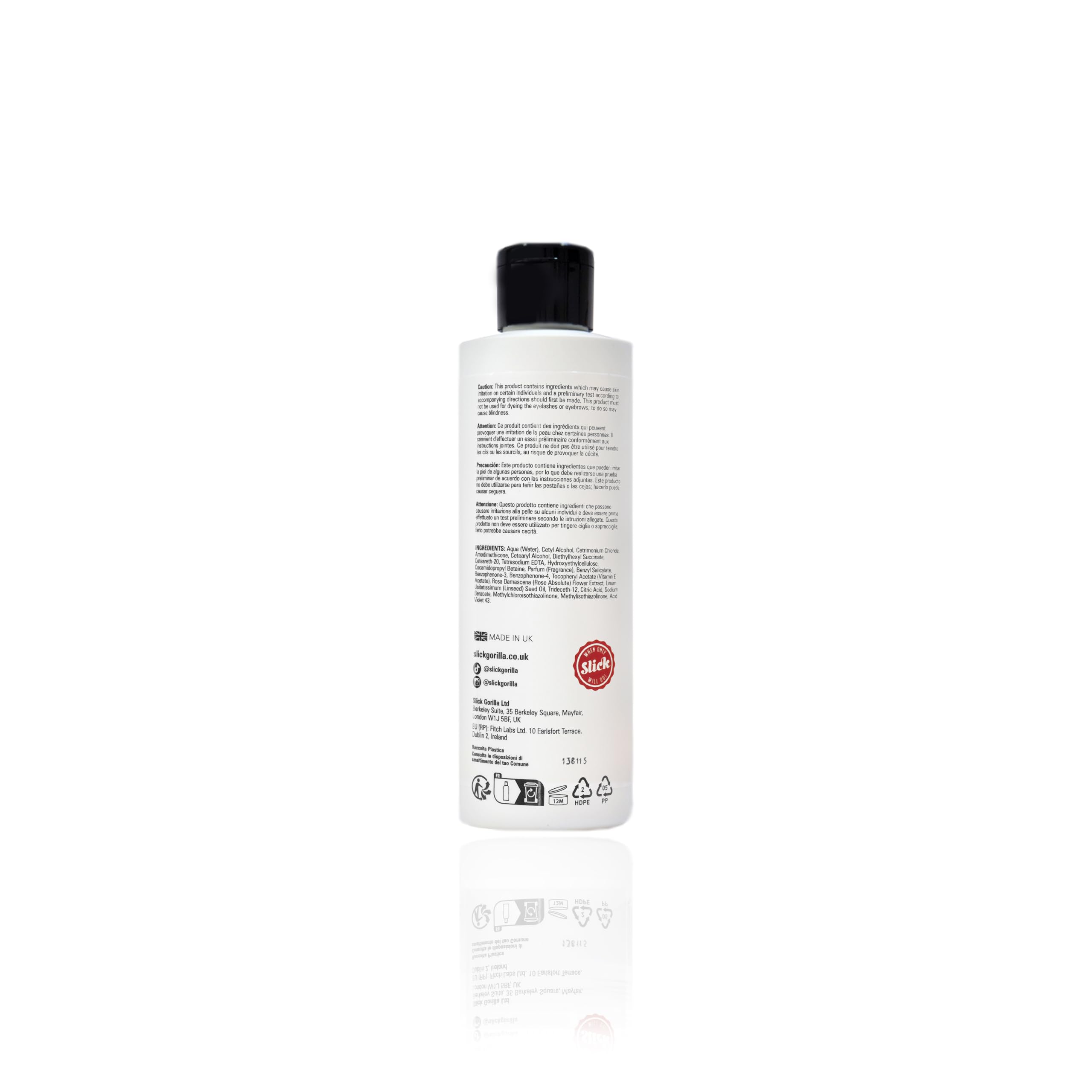 Slick Gorilla No Yellow Conditioner for Blonde Hair - 200ml Purple Toning Treatment to Neutralize Brassiness | Perfect for Color-Treated & Bleached Hair