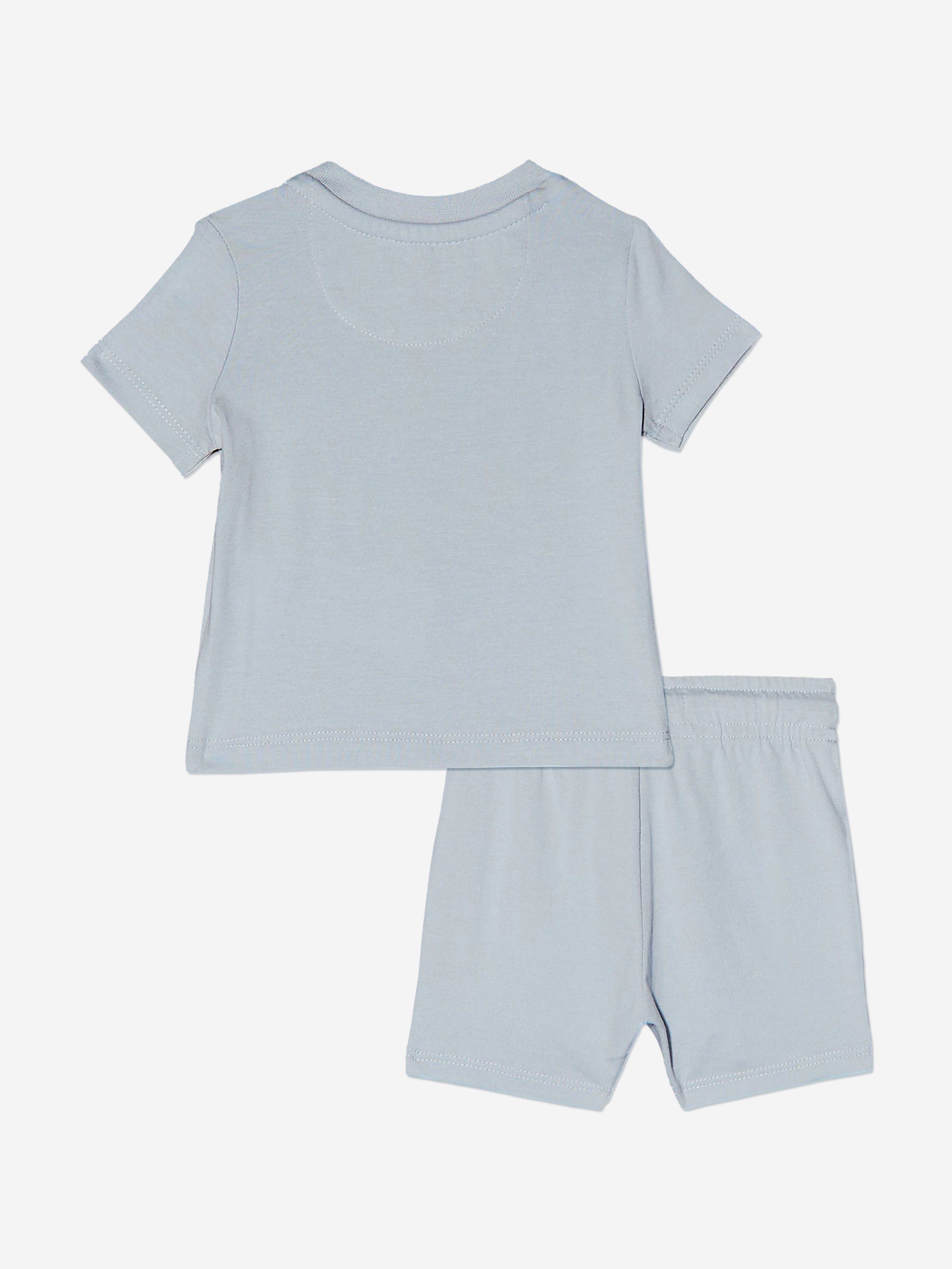 Personalized Baby Monogram Logo Short Set - Soft Cotton Blue Outfit for Newborns & Infants | Perfect for Photo Shoots, Birthday Gifts & Everyday Wear