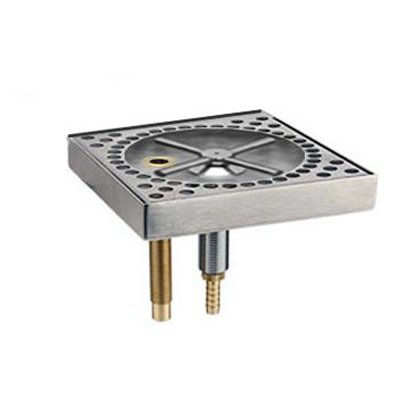 Stainless Steel Counter Mount Glass Rinser & Beer Drip Tray Assembly - Bar, Pub, and Home Brewing Essential for Clean Glasses and Spill-Free Pouring