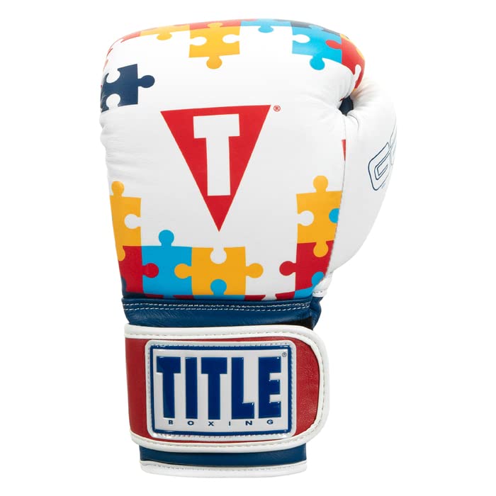 **TITLE Boxing Gel World V2T Limited Edition Autism Awareness Bag Gloves - Premium Boxing Gloves for Men & Women, Punching Bag & Kickboxing Training, Heavy Bag Workouts - Ideal for MMA, Fitness, and Home Gym Use**