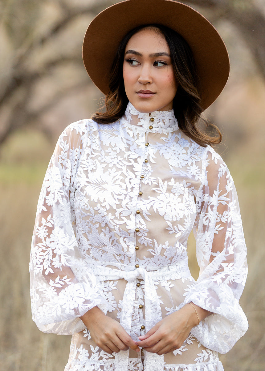 Bellana Ivory Dress for Women - Elegant Flowy Maxi Dress for Weddings, Parties & Special Occasions