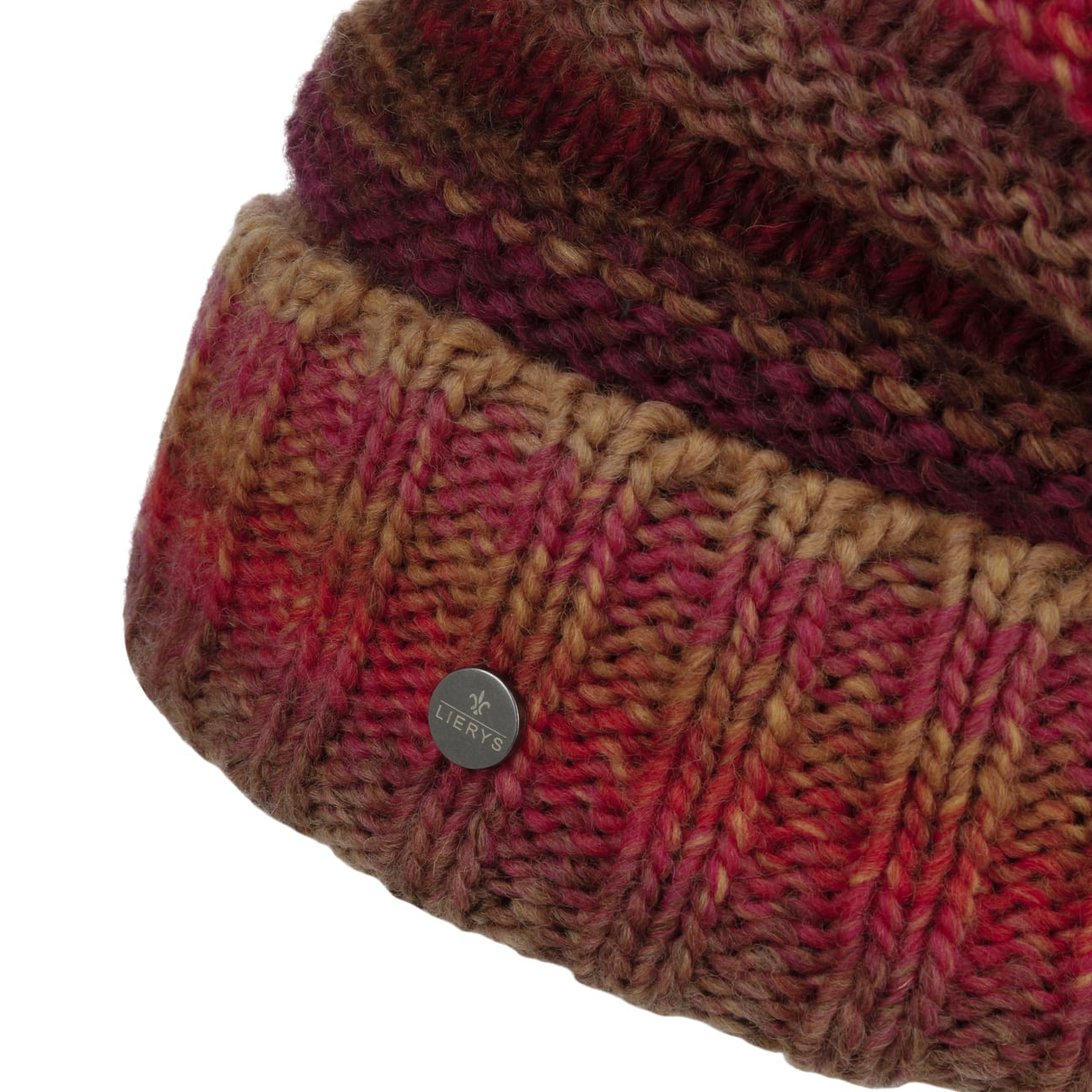Lierys Faux Fur Pompom Beanie - Soft Winter Knit Hat for Women & Men - Cozy Cold Weather Accessory for Skiing, Snowboarding & Outdoor Activities