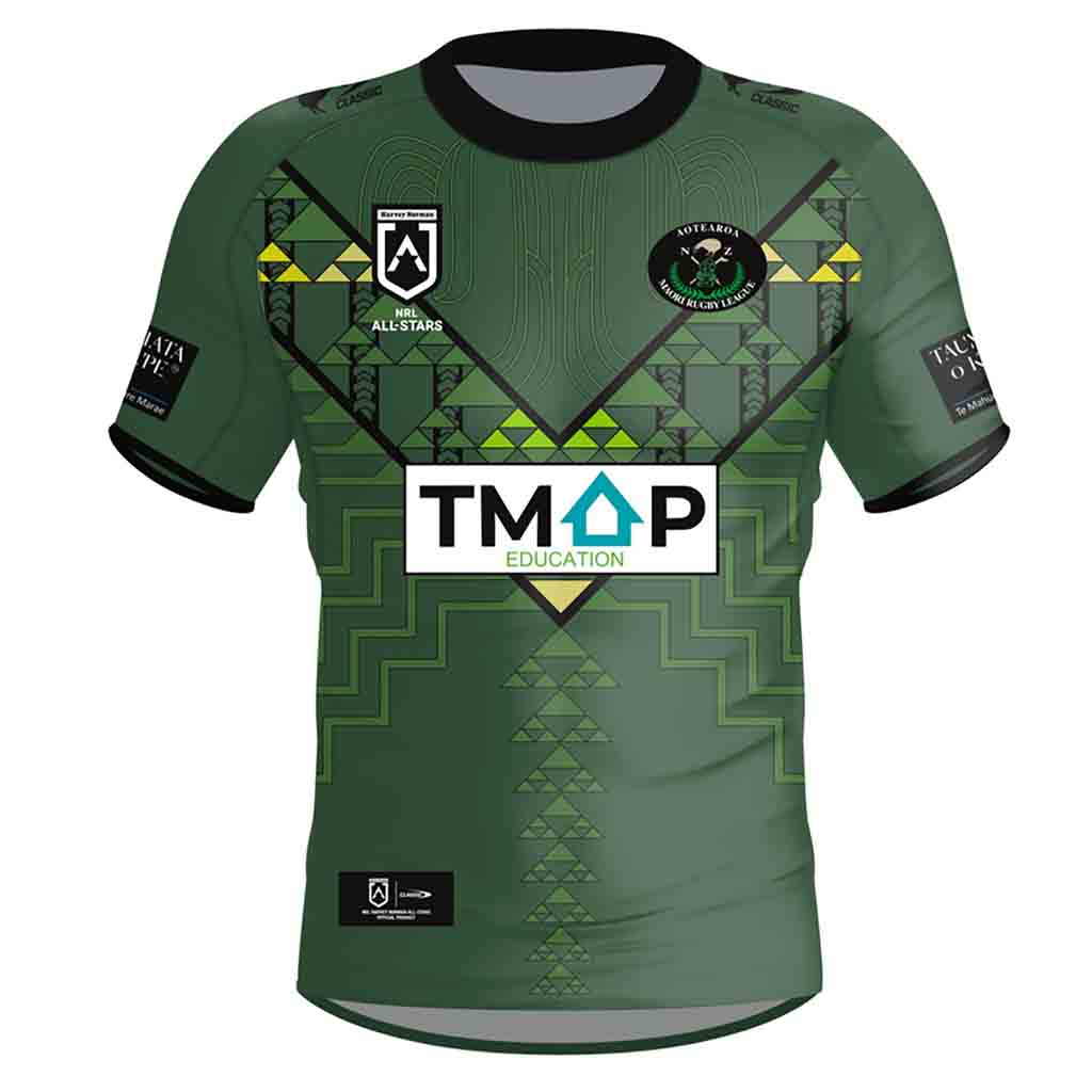 2024 Maori All Stars Youth Rugby Jersey - Authentic Replica for Fans & Players - Perfect for Games, Training & Fan Support