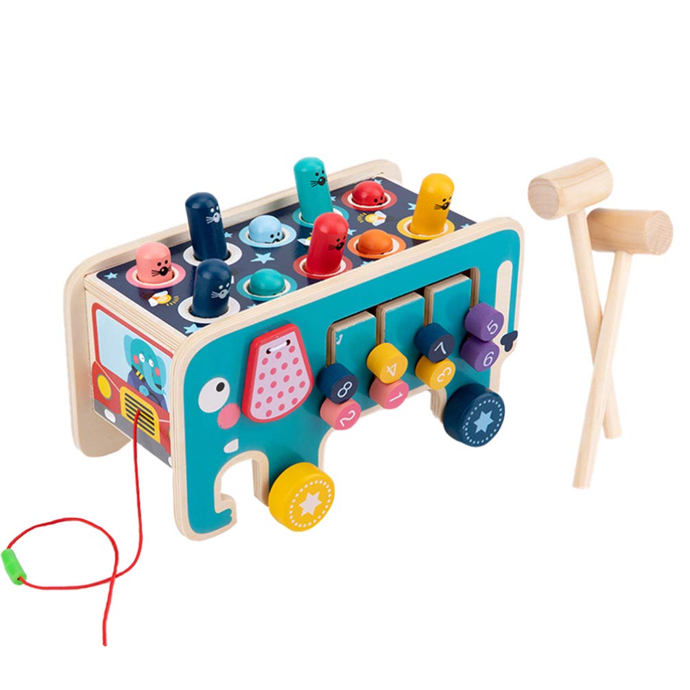 NUOBESTY Whack-A-Mole Game Set for Kids - Interactive Counting & Brain Development Toy with Hammer for Toddlers & Boys - Perfect Birthday Gift for Indoor Play & Learning Activities