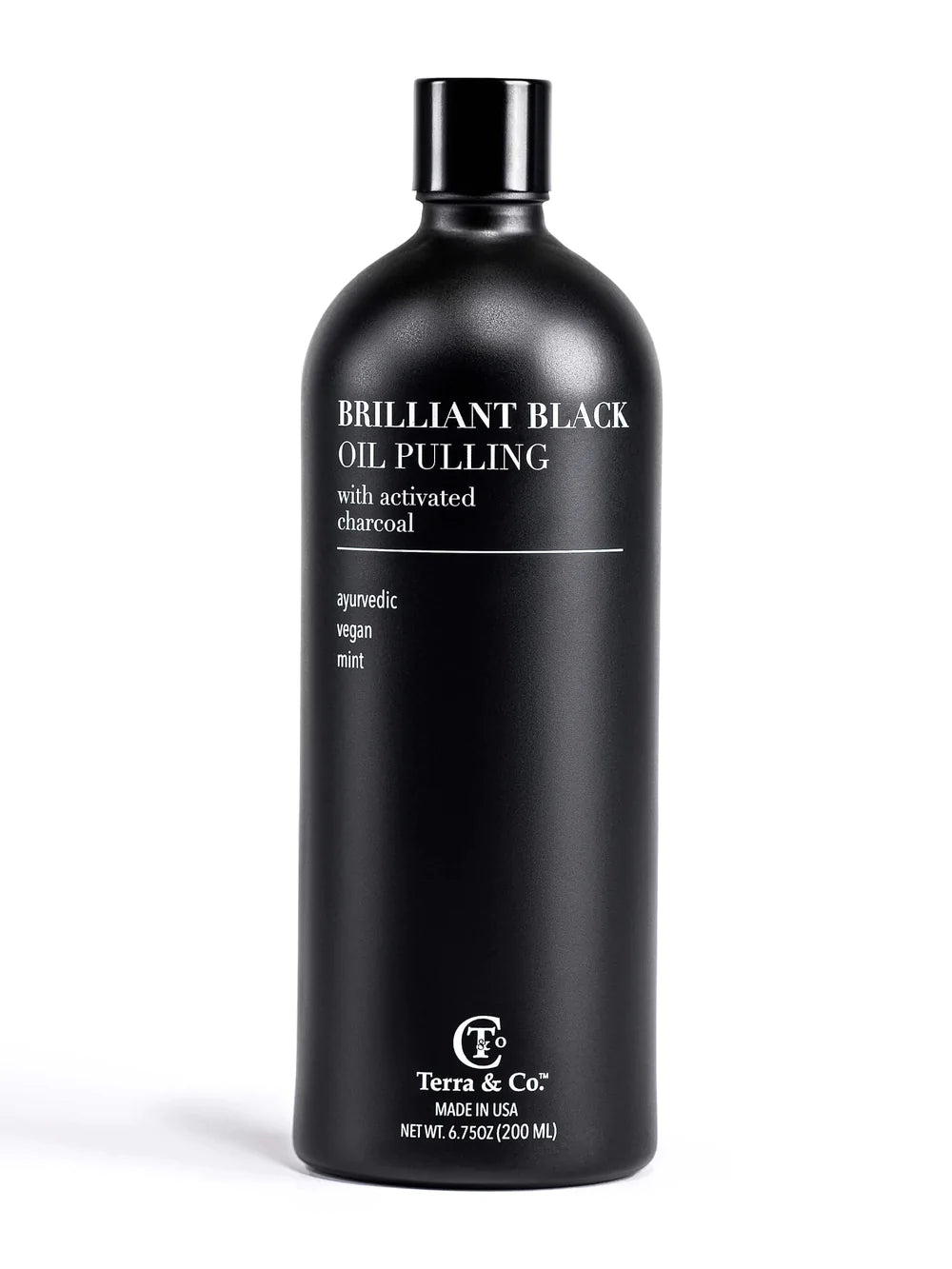 Organic Black Oil Pulling for Teeth Whitening & Oral Health - Natural Detox & Fresh Breath for Daily Dental Care Routine