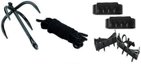 Ninja Grappling Hook Set - Professional Climbing Gear with Hand & Foot Claws for Parkour, Rock Climbing & Outdoor Adventure