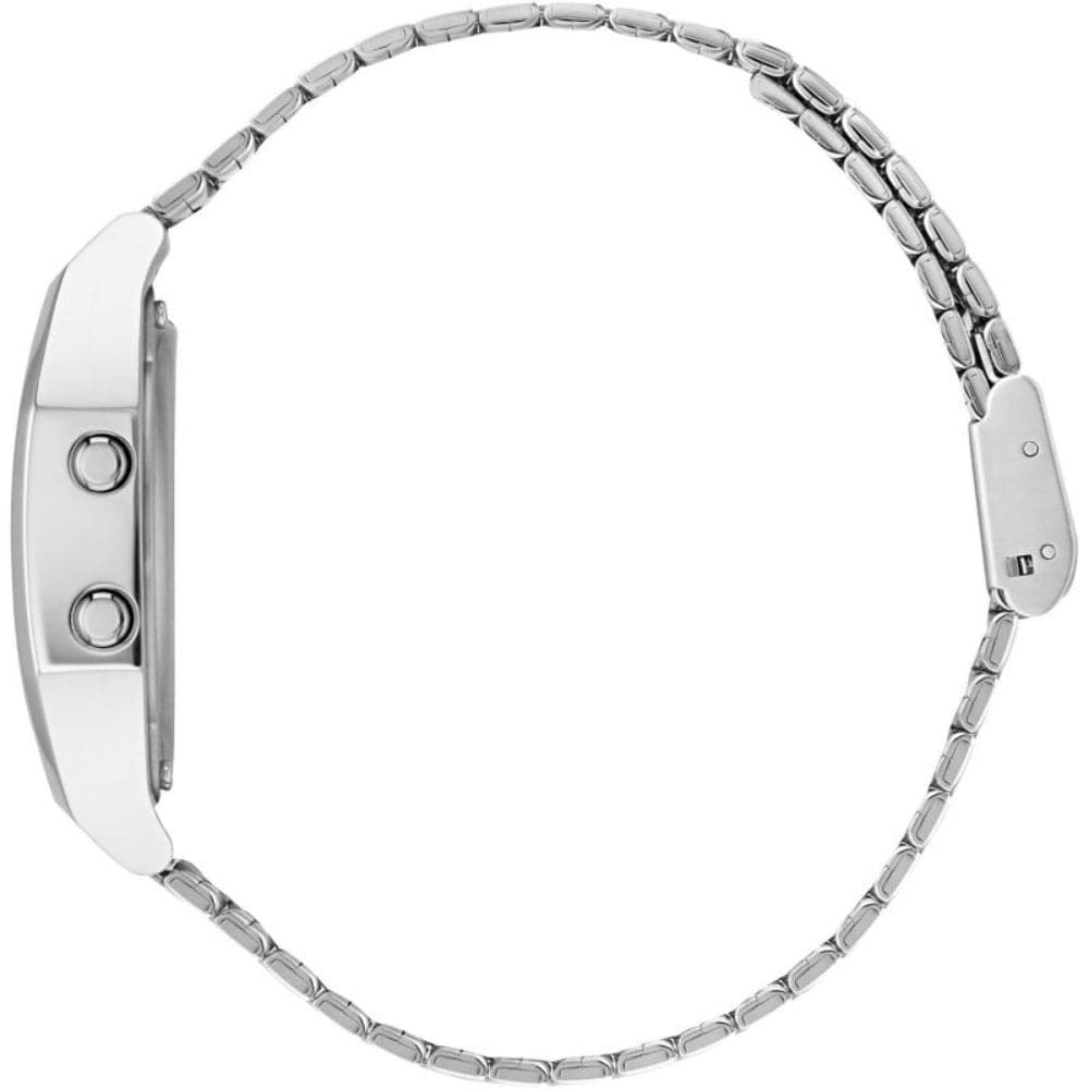Adidas Digital Silver Stainless Steel Strap Unisex Watch AOST23556 - Sporty & Stylish Timepiece for Men and Women - Perfect for Running, Gym Workouts & Everyday Wear