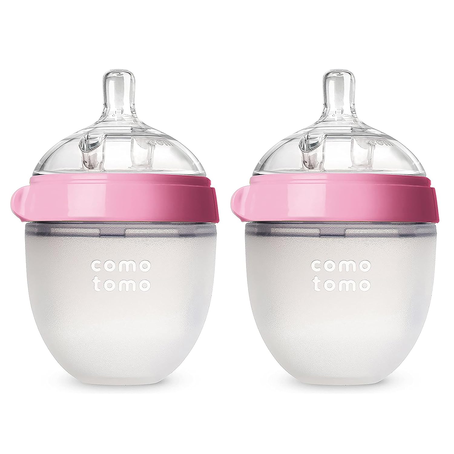Natural Feel Baby Bottle Double Pack 5 oz - BPA-Free Silicone Bottles for Newborns & Infants - Perfect for Breastfeeding, Formula Feeding & On-the-Go Use