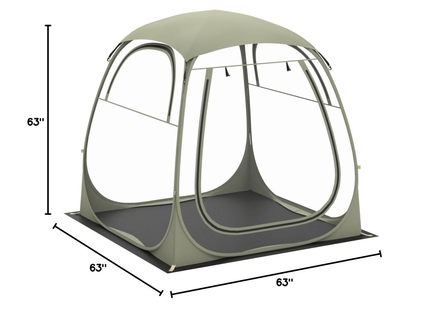 Eapele Instant Pop-Up Sports Tent - 1-6 Person Portable Shelter for Camping, Fishing, Hiking & Outdoor Events - Waterproof Rain Protection for Picnics, Beach Days & Sports Games