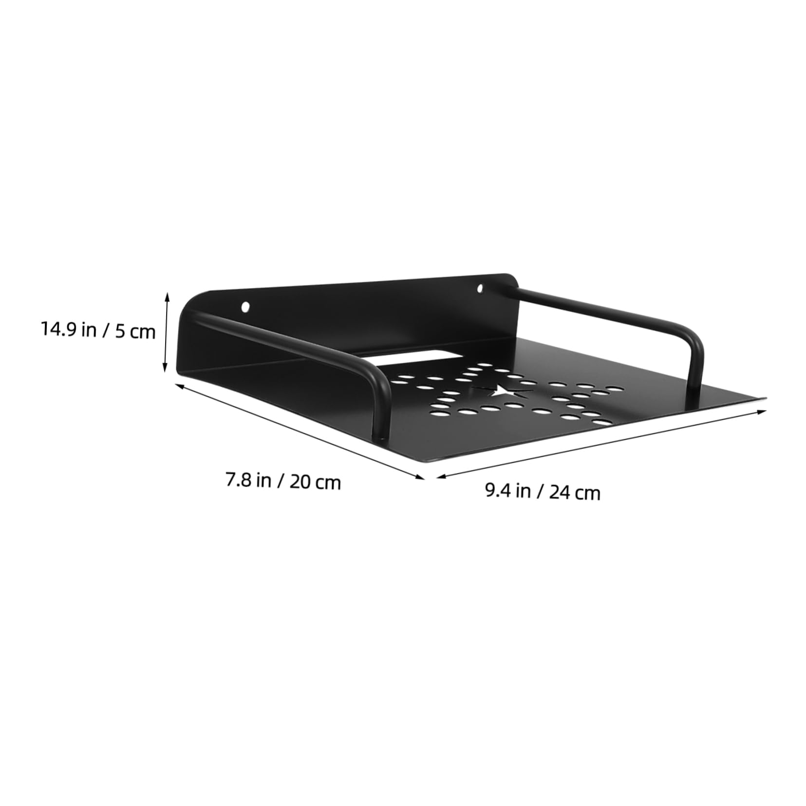 DIYEAH 4-Piece Universal Wall Mount Kit - Projector Bracket, WiFi Router Holder & Security Camera Shelf - Heavy Duty Metal Wall Mount for Home Theater Setup, Office Network Equipment & Smart Home Installation
