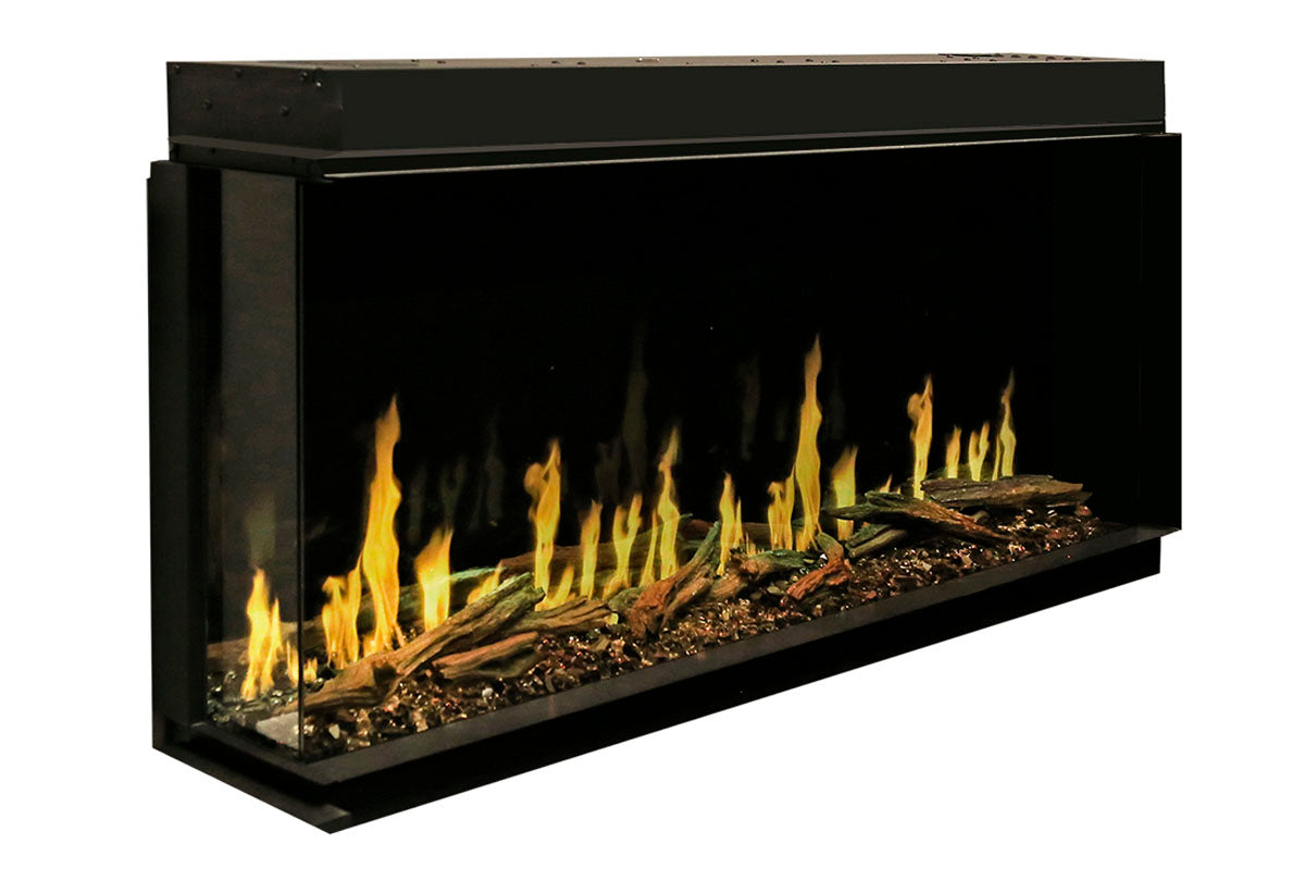 Modern Flames Orion Multi 100 Heliovision Virtual Multi-View Built-In Electric Fireplace - Perfect for Living Rooms, Bedrooms & Home Decor