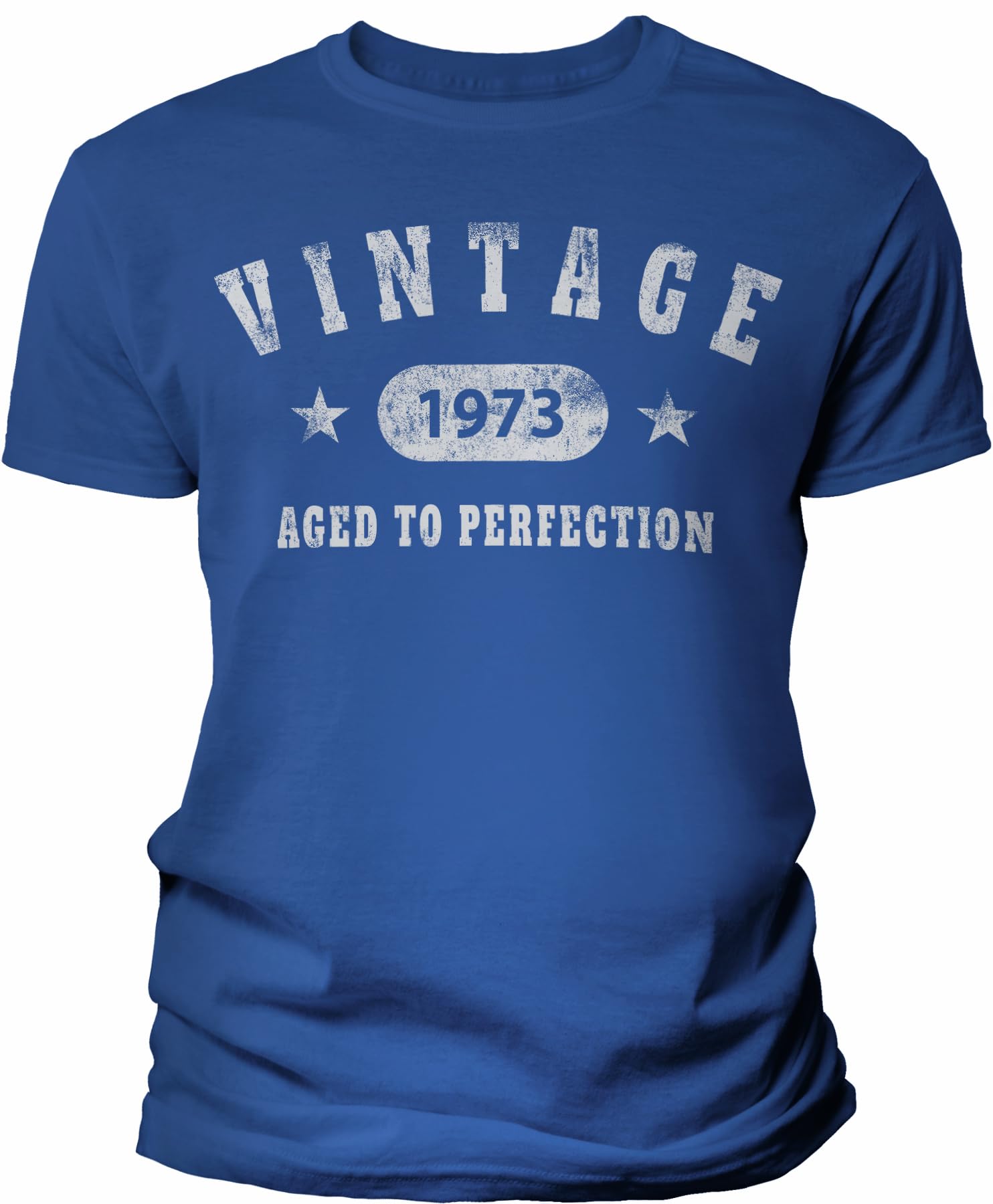 Vintage 1973 50th Birthday Shirt for Men - Aged to Perfection Retro Star Design - Perfect 50 Year Old Birthday Gift Idea for Dad, Husband - Great for Parties & Celebrations