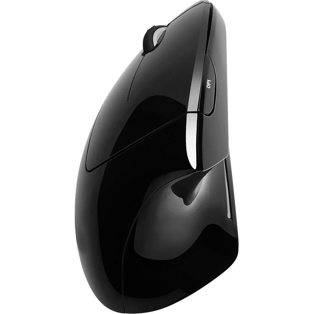 Adesso iMouse E90 Wireless Left-Handed Vertical Ergonomic Mouse - Comfortable Computer Mouse for Office & Gaming - Reduce Wrist Pain & Carpal Tunnel Syndrome (Perfect for Long Work Hours & PC Gamers)