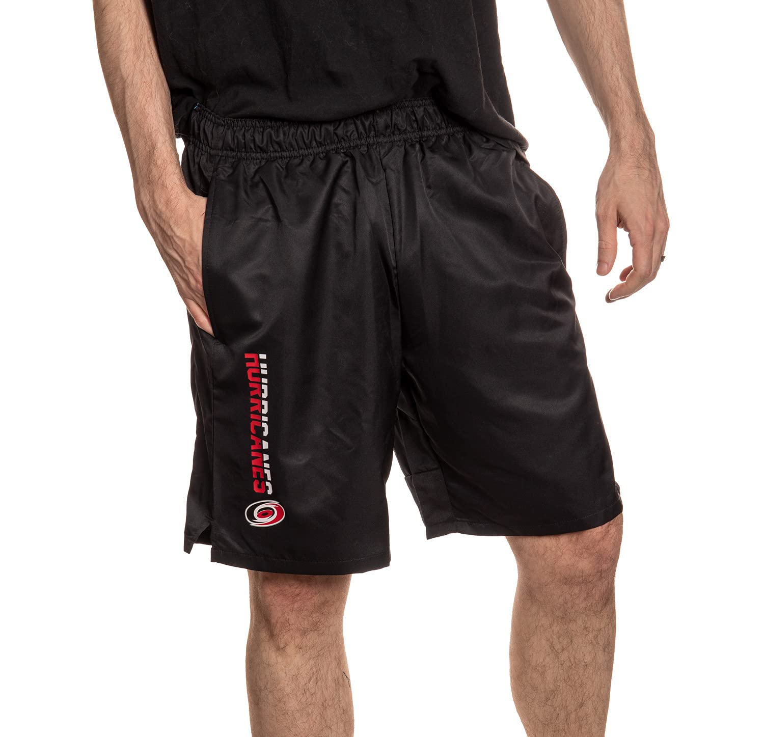 Calhoun NHL Men's Quick-Dry Athletic Shorts with Pockets - Lightweight & Breathable for Hockey, Gym & Casual Wear