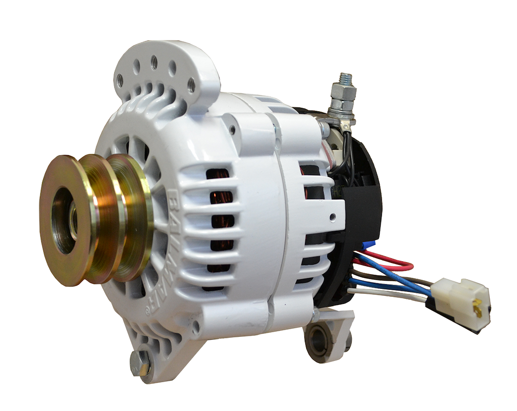 604 Series 120A 12V Alternator with 4ID SaddleMT & Dual Pulley - ISO Ground - Perfect for Automotive, Marine & Industrial Applications
